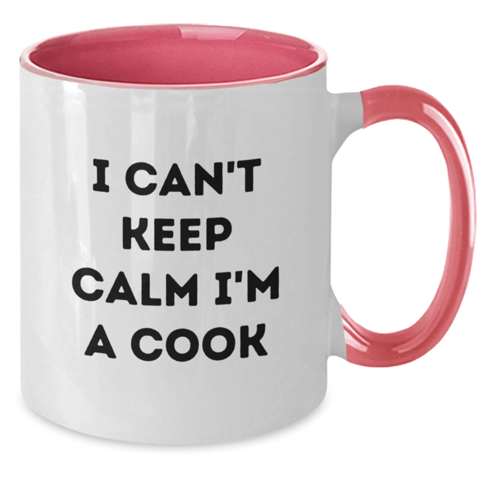 Funny Cook Gifts from Friends - I Can't Keep Calm I'm A Cook Two Tone Coffee Mug, Birthday Unique Gifts for Cook, Men, Women, and Family - Additional