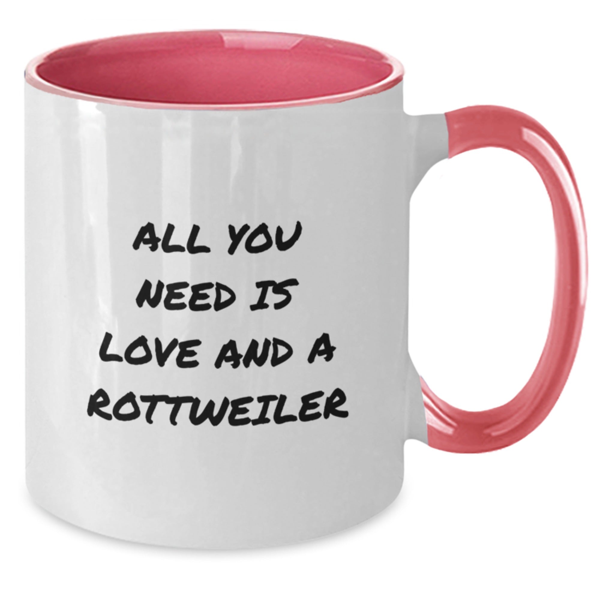 Funny Rottweiler Dog Gifts from Friends and Family for Birthday Unique Mugs with Two Tone Design and Inspirational Quote - Additional