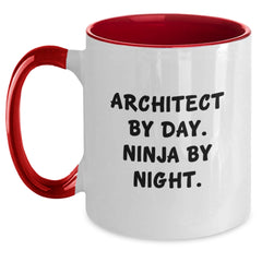 Architect Gifts from Friends, Two Tone Coffee Mug for Men, Inspirational Quote, Graduation Unique Gifts - Main