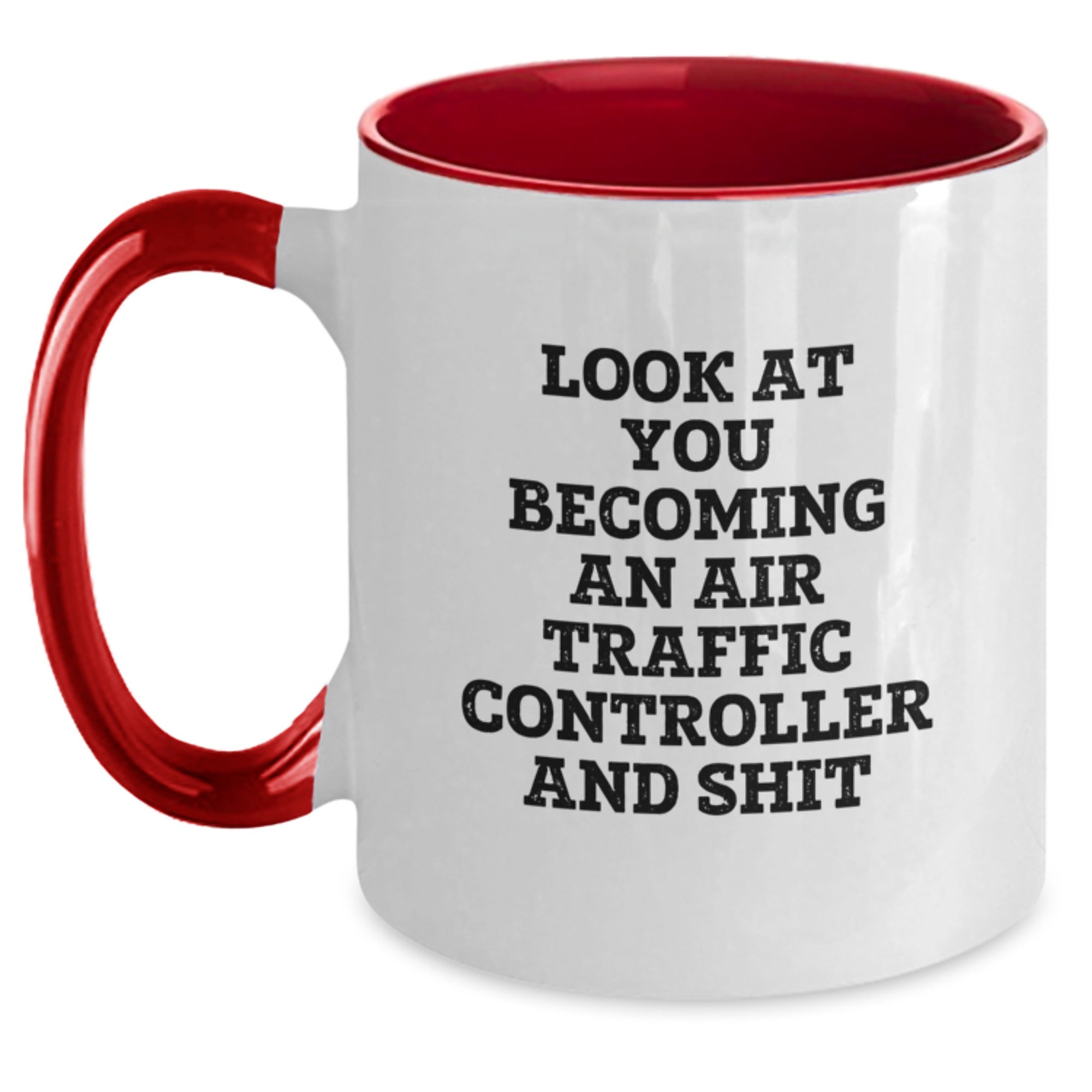 Funny Air Traffic Controller Two Tone Coffee Mugs Gifts from Friends for Men, Unique Christmas Unique Gifts for Air Traffic Controller Enthusiasts - Main