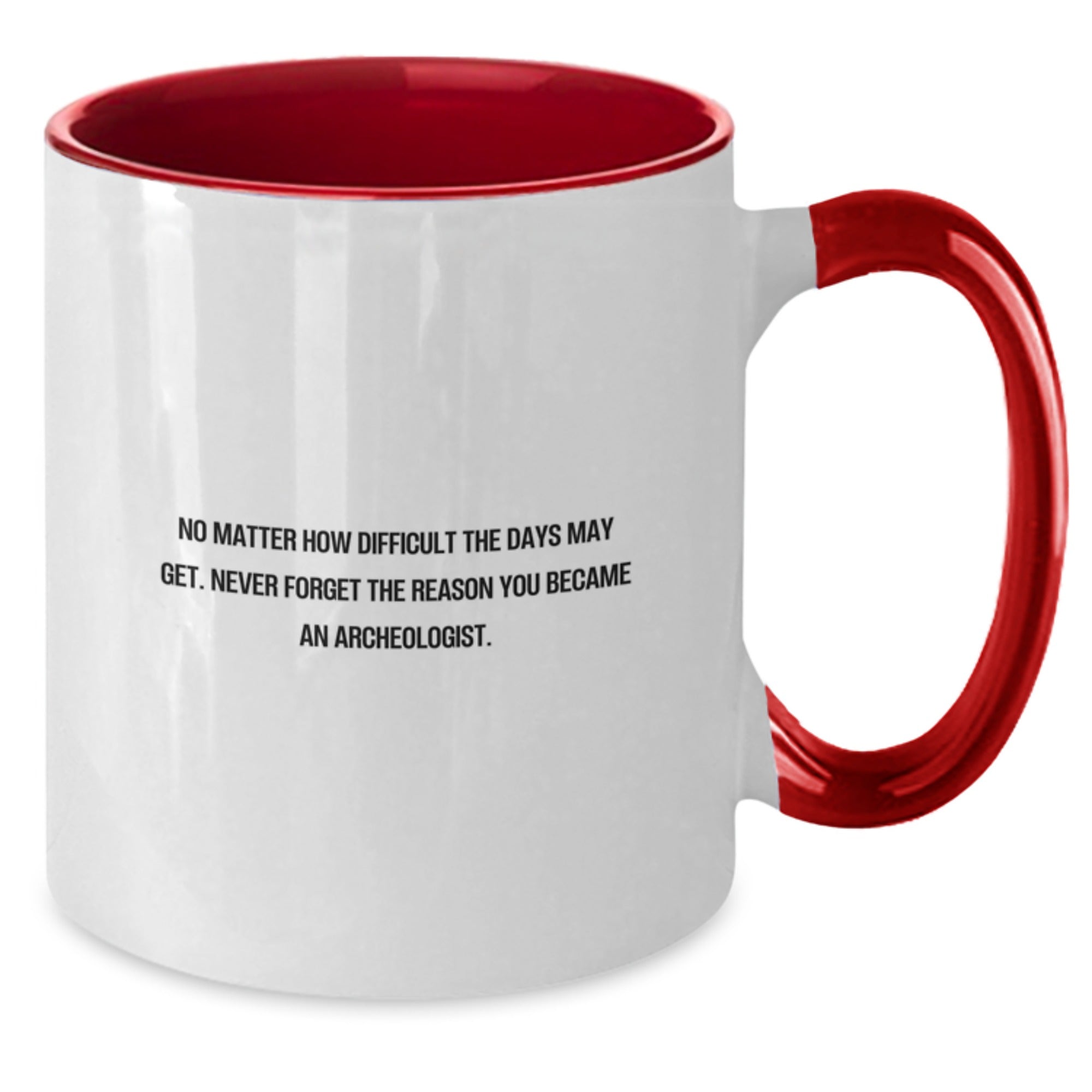Funny Archeologist Gifts from Friends to Archeologist for Christmas Unique Two Tone Coffee Mugs with Inspirational Quote - Additional