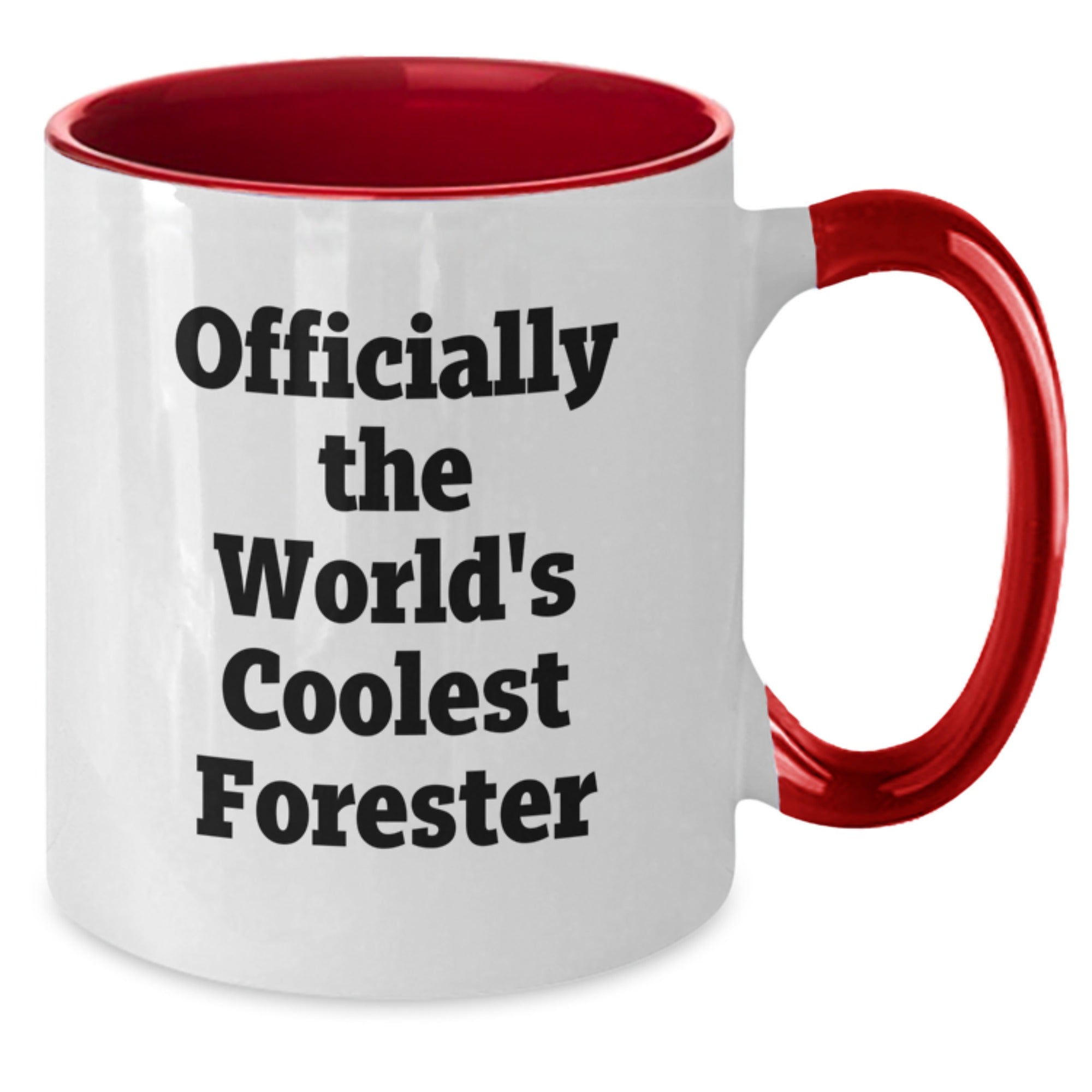 Funny Forester Gifts for Men, Officially The World's Coolest Forester Two Tone Coffee Mugs for Christmas, Gifts from Friends or Family - Additional