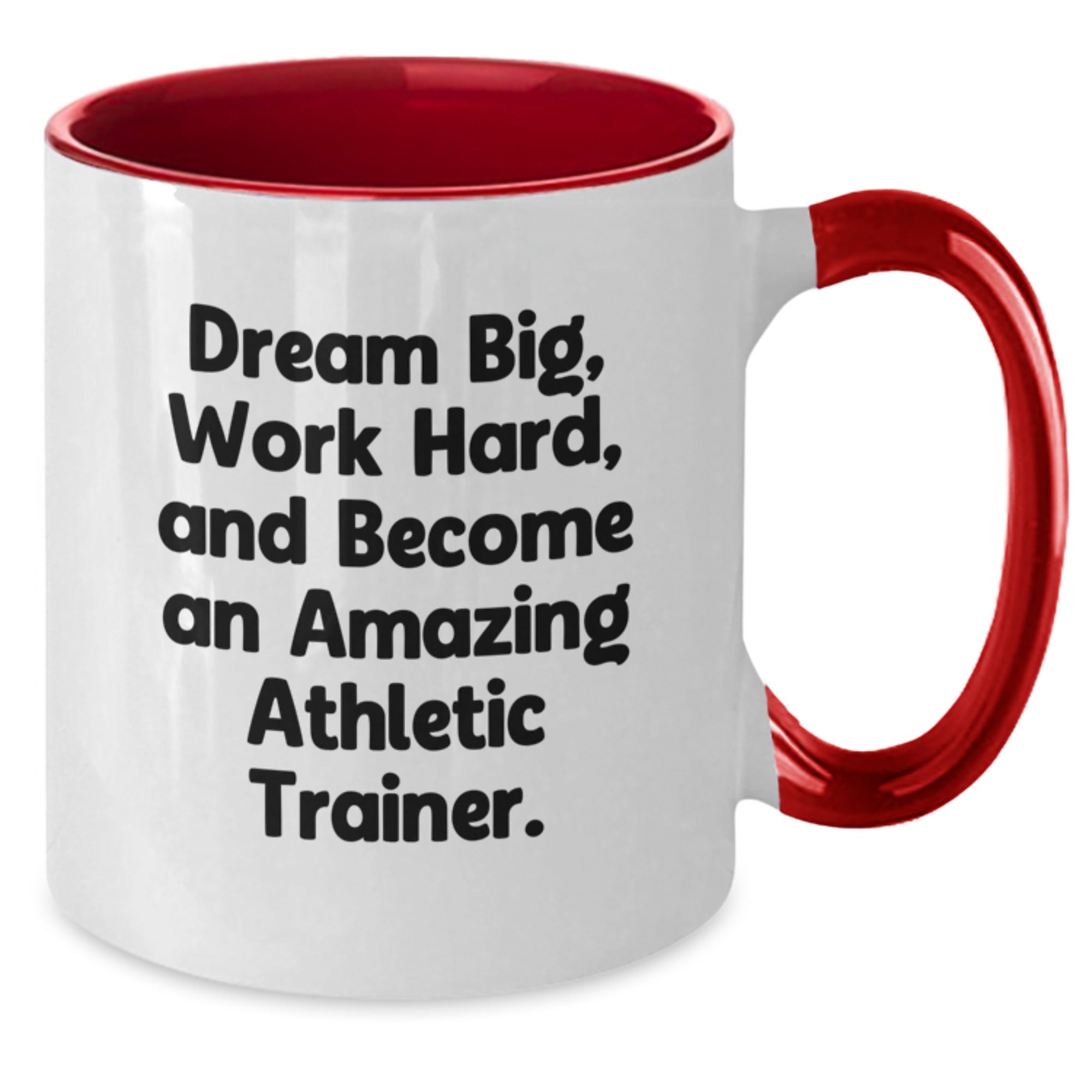 Funny Gifts from Family for Amazing Athletic Trainers, Work Hard Coffee Mug, Two Tone Ceramic Mug, Inspirational Quote for Christmas Unique Gifts - Additional