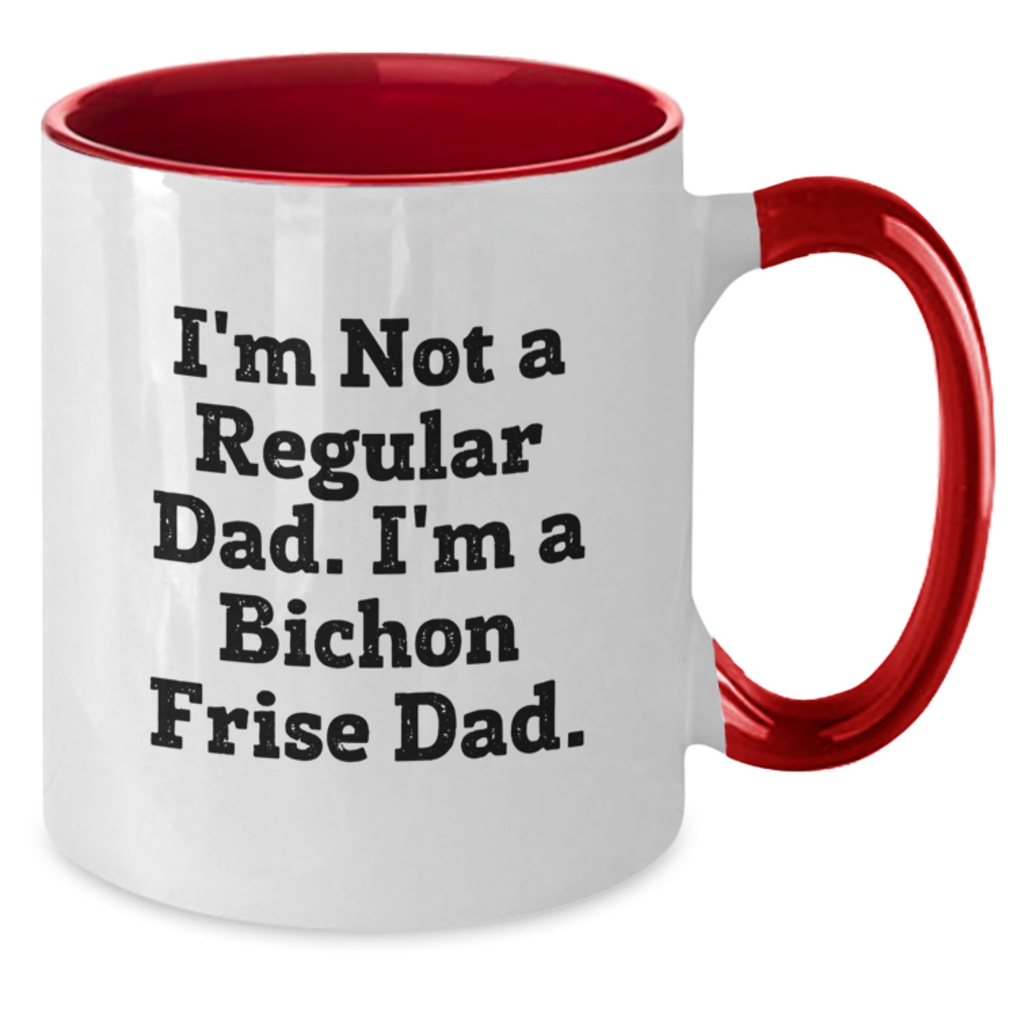 Funny Bichon Frise Dog Gifts from Dad, Two Tone Coffee Mug for Mom, Christmas Unique Presents - Additional