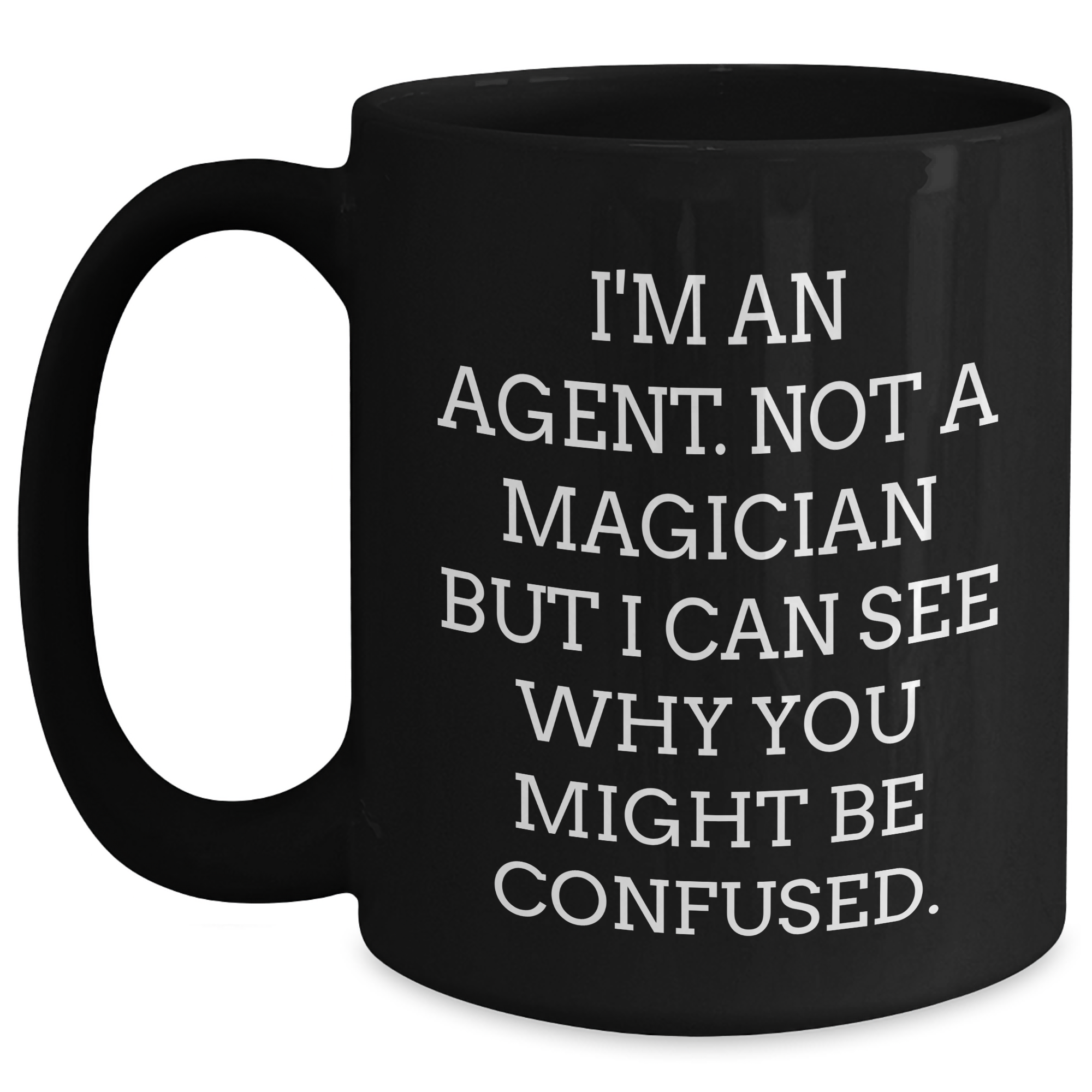 Funny Agent Gifts from Friends for Graduation Unique Agent Black Coffee Mugs - Main