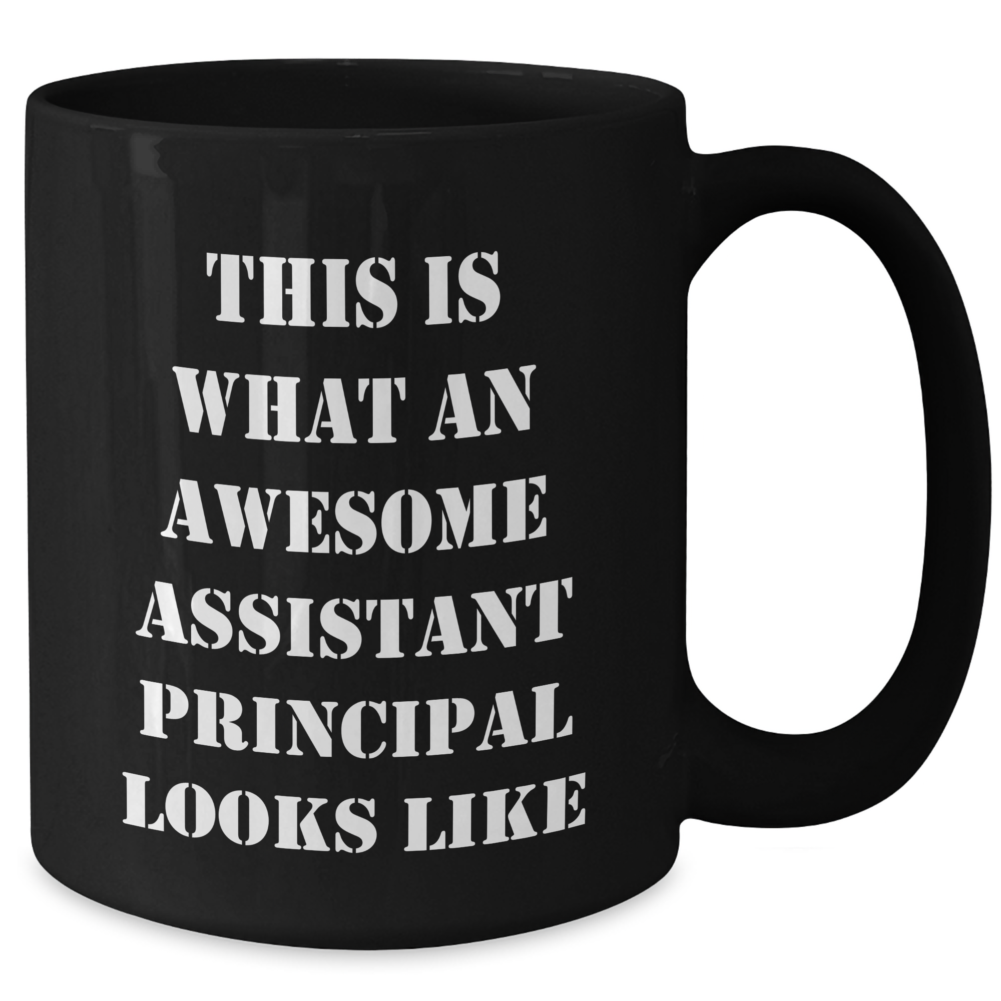 Funny Assistant Principal Gifts, Black Coffee Mug for Dad, 'This Is What An Awesome Assistant Principal Looks Like', Gifts from Family to Assistant Principal, Father's Day Unique Presents - Additional
