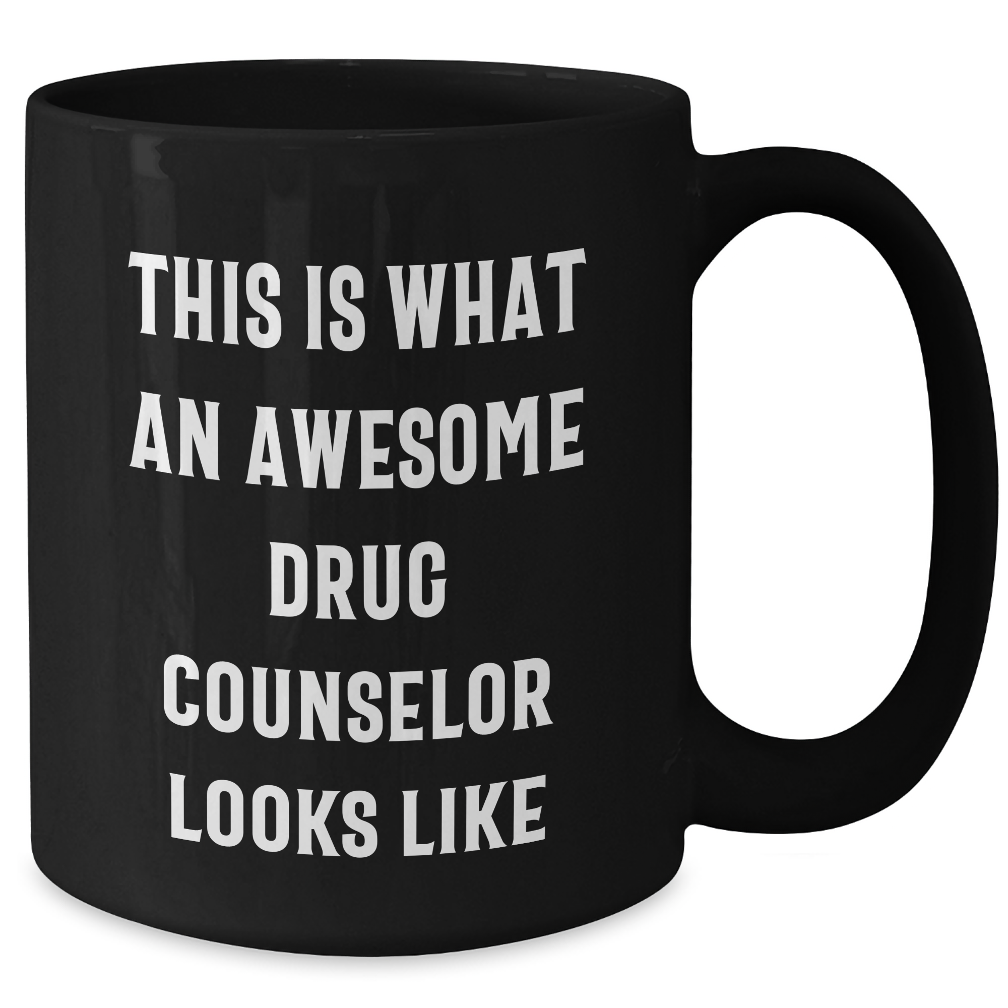 Funny Drug Counselor Gifts from Men, Gifts for Drug Counselor, Black Coffee Mug, This Is What An Awesome Looks Like, Father's Day Unique - Additional