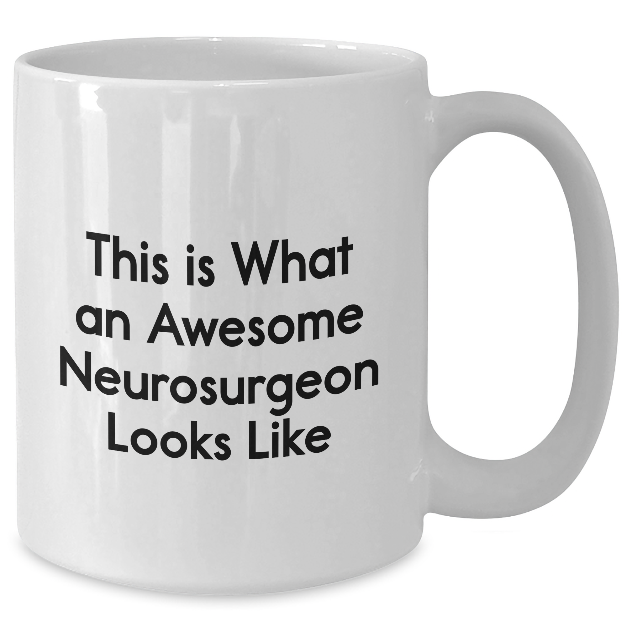 Funny Neurosurgeon Gifts from Friends for Men, Unique White Coffee Mugs This Is What An Awesome Neurosurgeon Looks Like, Graduation Unique Gifts - Additional