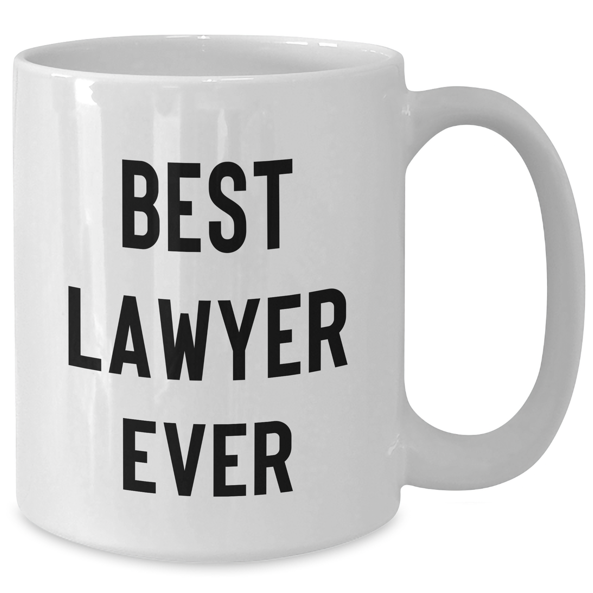 Funny Lawyer Gifts - Best Lawyer Ever Quote on White Coffee Mug for Graduation Unique Gifts from Friends to Family - Additional