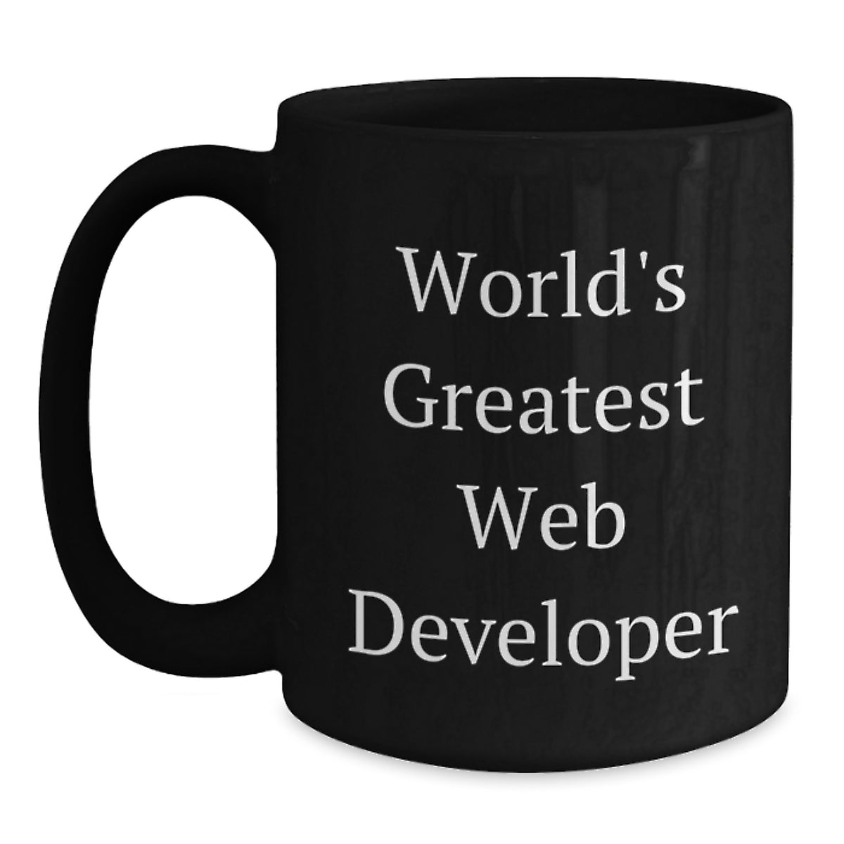 Funny World's Greatest Web Developer Black Coffee Mug Gifts from Men to Web Developer Friends Christmas Unique Gifts - Main