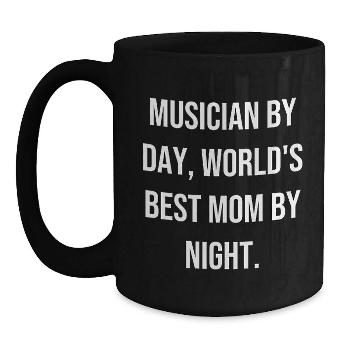 Musician Gifts, Funny Quote Black Coffee Mug, Graduation Unique Gifts for Musician Friends and Family - Main