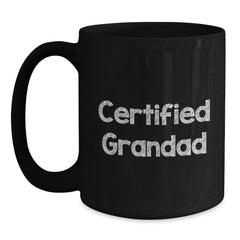 Funny Grandad Quotes Black Coffee Mugs Gifts from Family to Grandad for Graduation Unique Gifts - Main