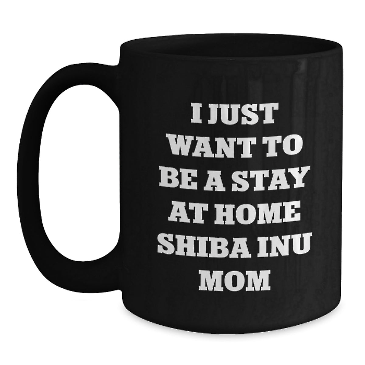 Funny Shiba Inu Dog Mom Unique Gifts from Friends for Shiba Inu Dog Owners Black Coffee Mug Christmas Memorable Presents - Main