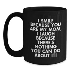 Funny Mom Black Coffee Mugs Gifts for Mom from Family at Christmas Unique - Main