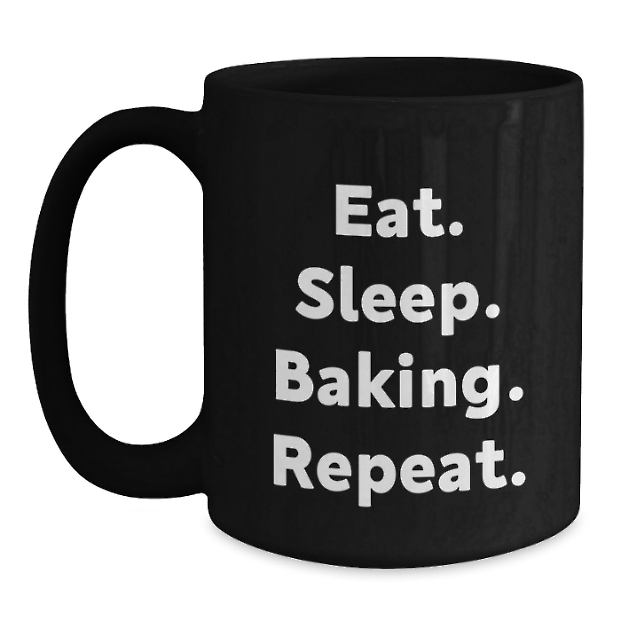 Funny Baking Gifts for Friends, Christmas Unique Mugs from Baking Lover, Eat. Sleep. Baking. Repeat. - Main
