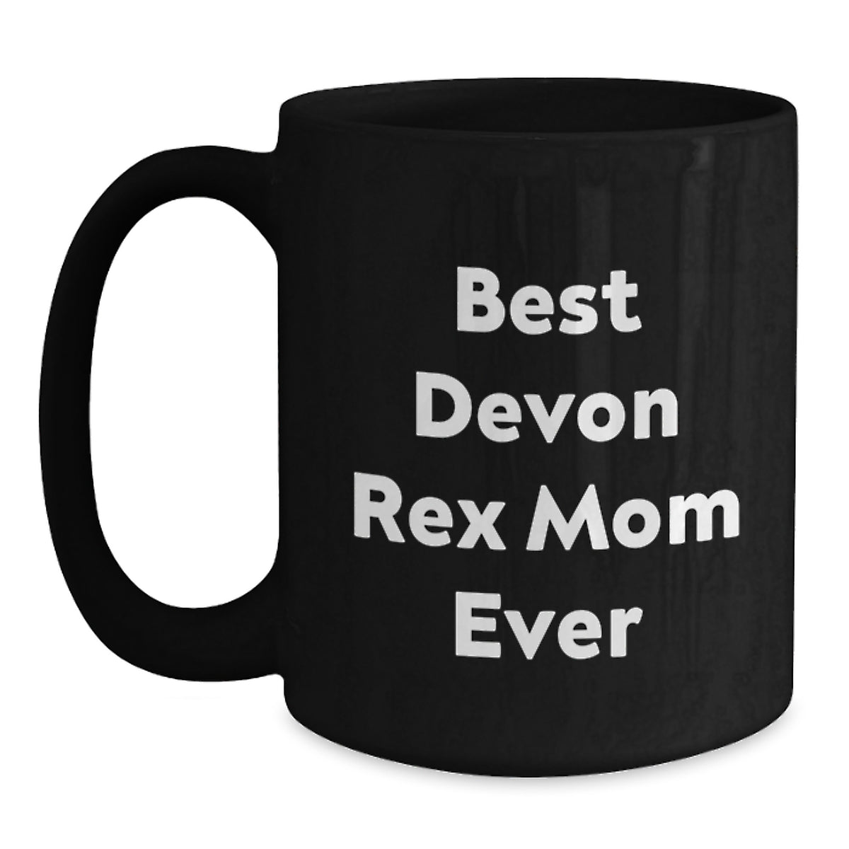 Devon Rex Cat Lovers Gifts from Friends to Family Funny Black Coffee Mug for Graduation - Main