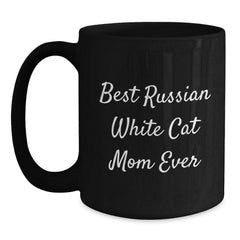 Russian White Cat Mom Funny Gifts from Friends for Graduation Unique Russian White Cat Lover Gifts to Russian White Cat Mom - Main