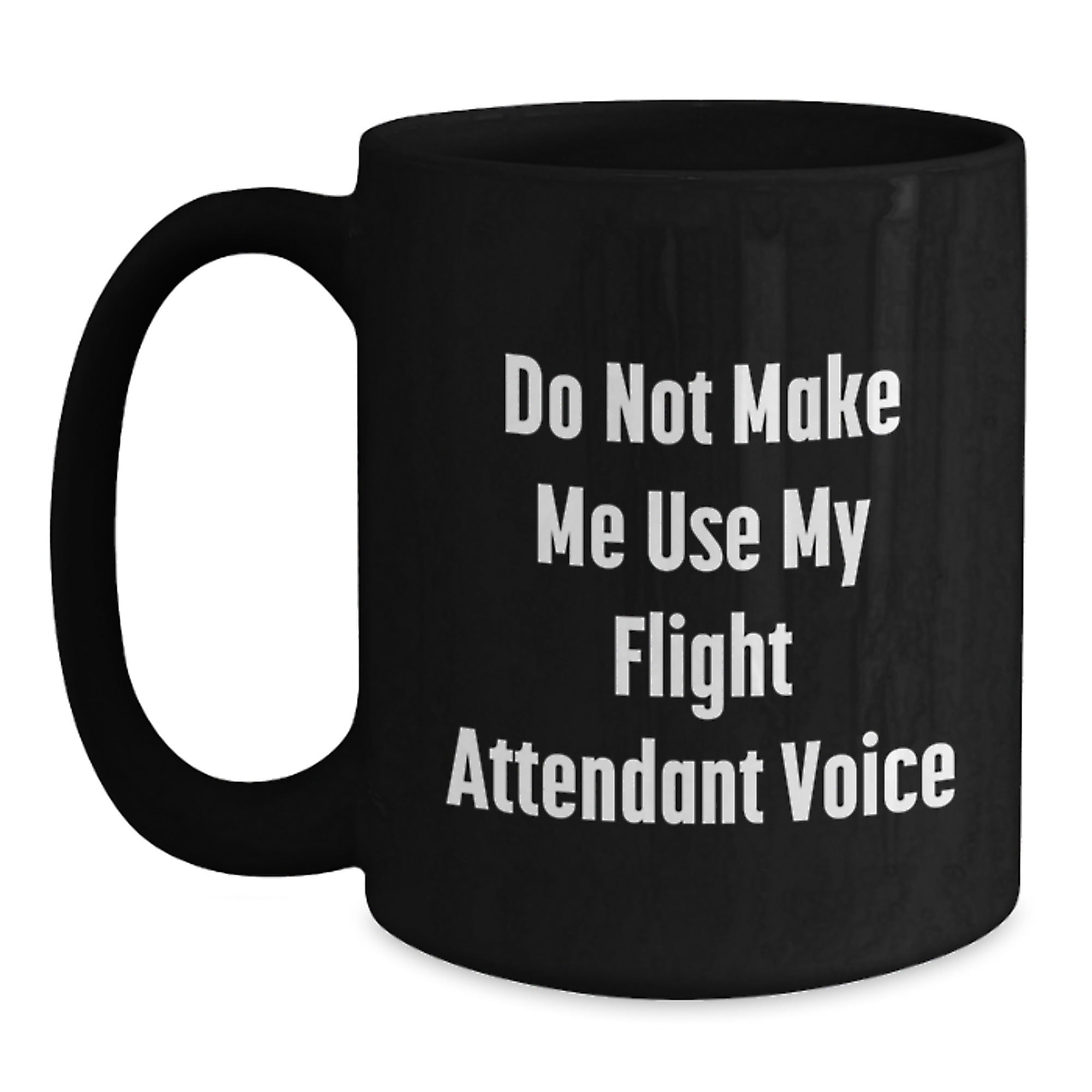 Flight Attendant Humor Funny Christmas Unique Gifts from Friends Unique Black Coffee Mugs for Flight Attendant Men Women Coworkers Family - Main