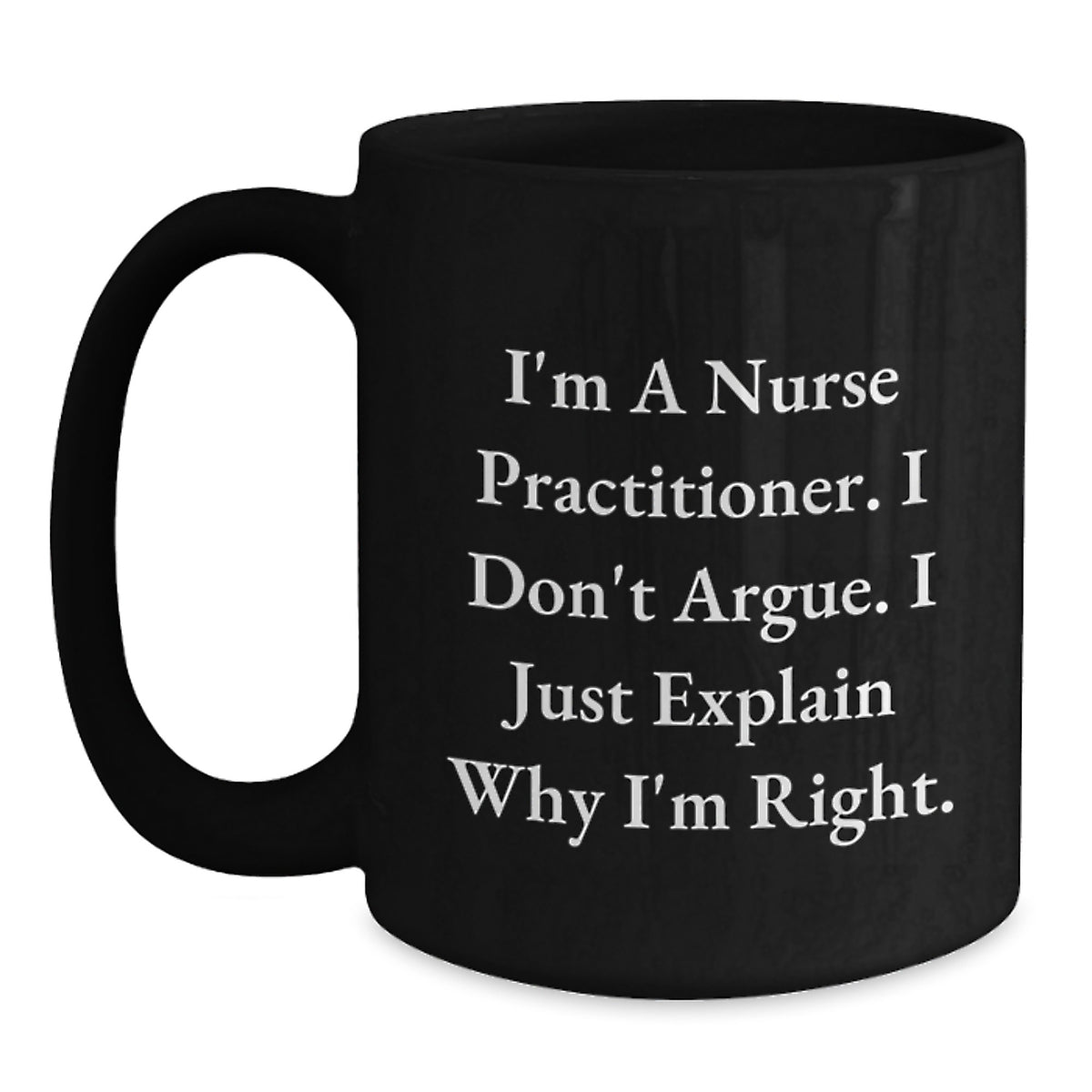 Funny Nurse Practitioner Gifts from Friends and Family Men Women Coworkers Black Coffee Mug Christmas Unique Gift Ideas for Nurse Practitioner - Main