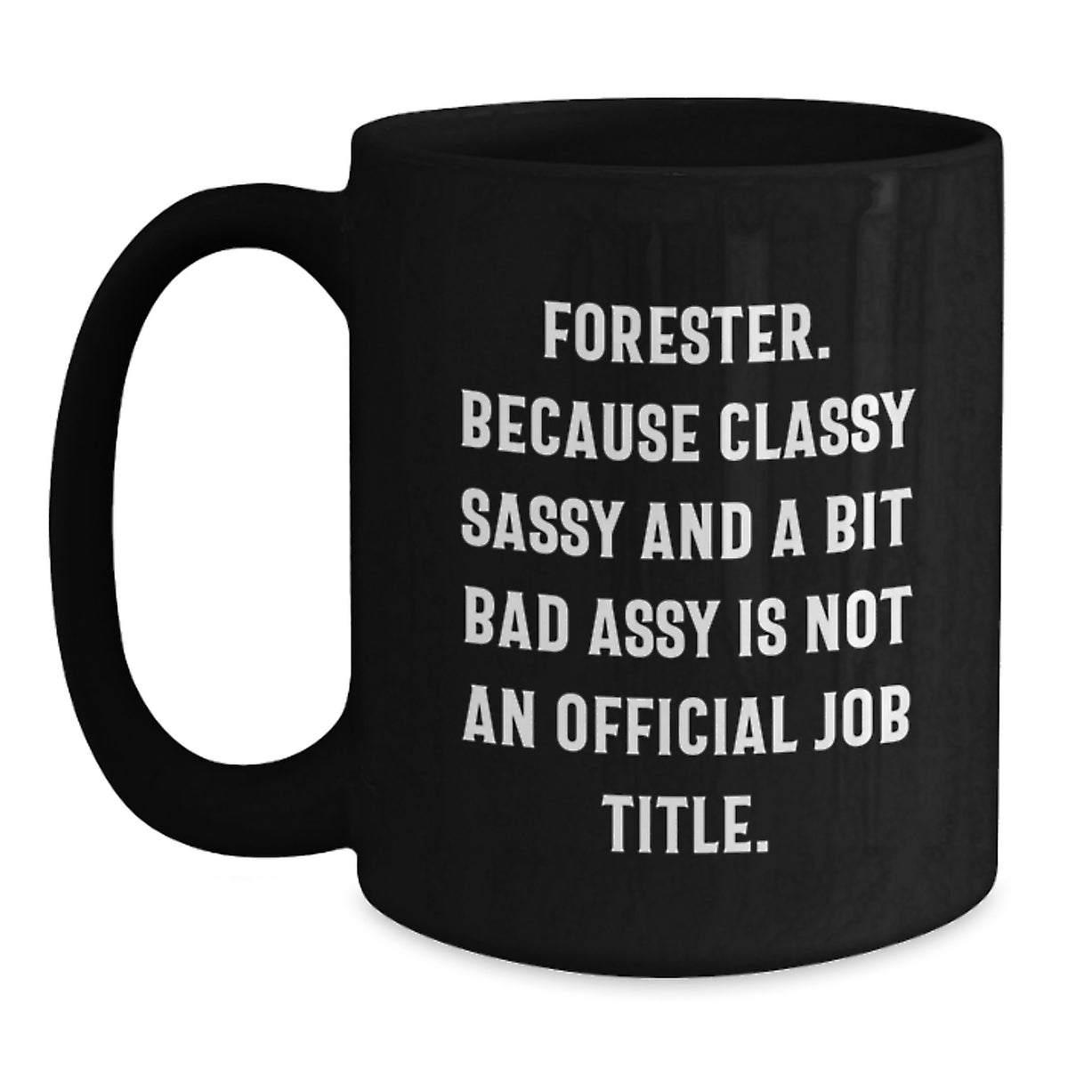 Forester Gifts from Friends Funny Christmas Mugs, Black Coffee Mug with Sassy Forester Quote, Ideal Gift for Forester Lovers - Main