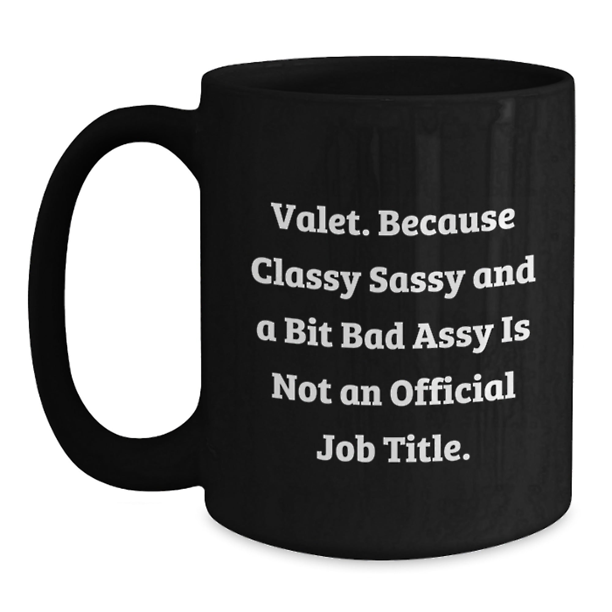 Valet Gifts from Friends, Christmas Unique Gifts for Valet, Funny Black Coffee Mug - Main