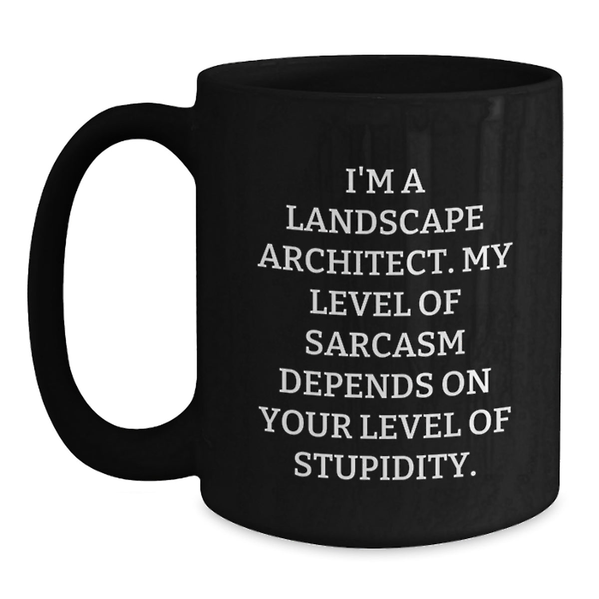 Landscape Architect Humor Gifts from Friends, Funny Black Coffee Mug for Graduation - Main