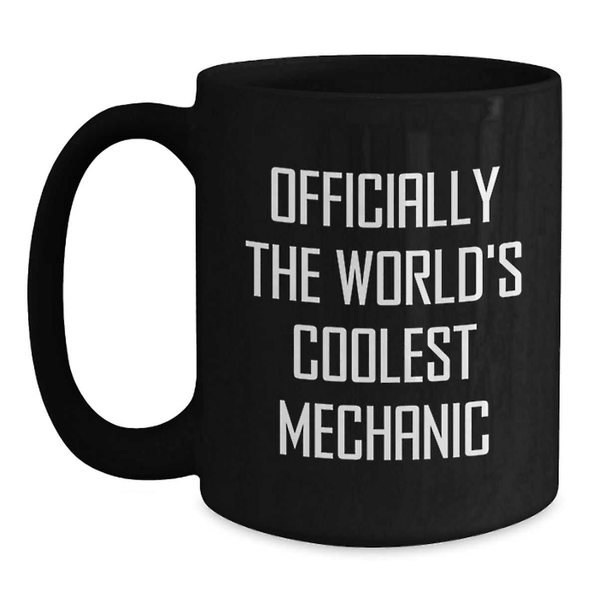 Funny Mechanic Gifts from Men to Friends, Black Coffee Mug for Mechanic Enthusiasts, Officially The World's Coolest Mechanic Christmas Unique Gift - Main