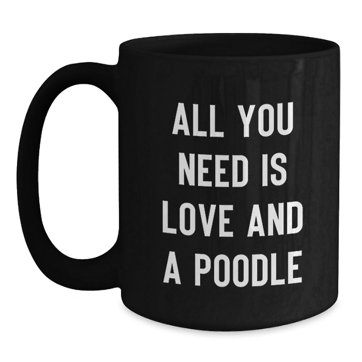 Poodle Dog Lovers Funny Black Coffee Mugs Gifts from Men to Friends, Unique Birthday Unique Gifts for Women, Poodle Dog Enthusiasts - Main