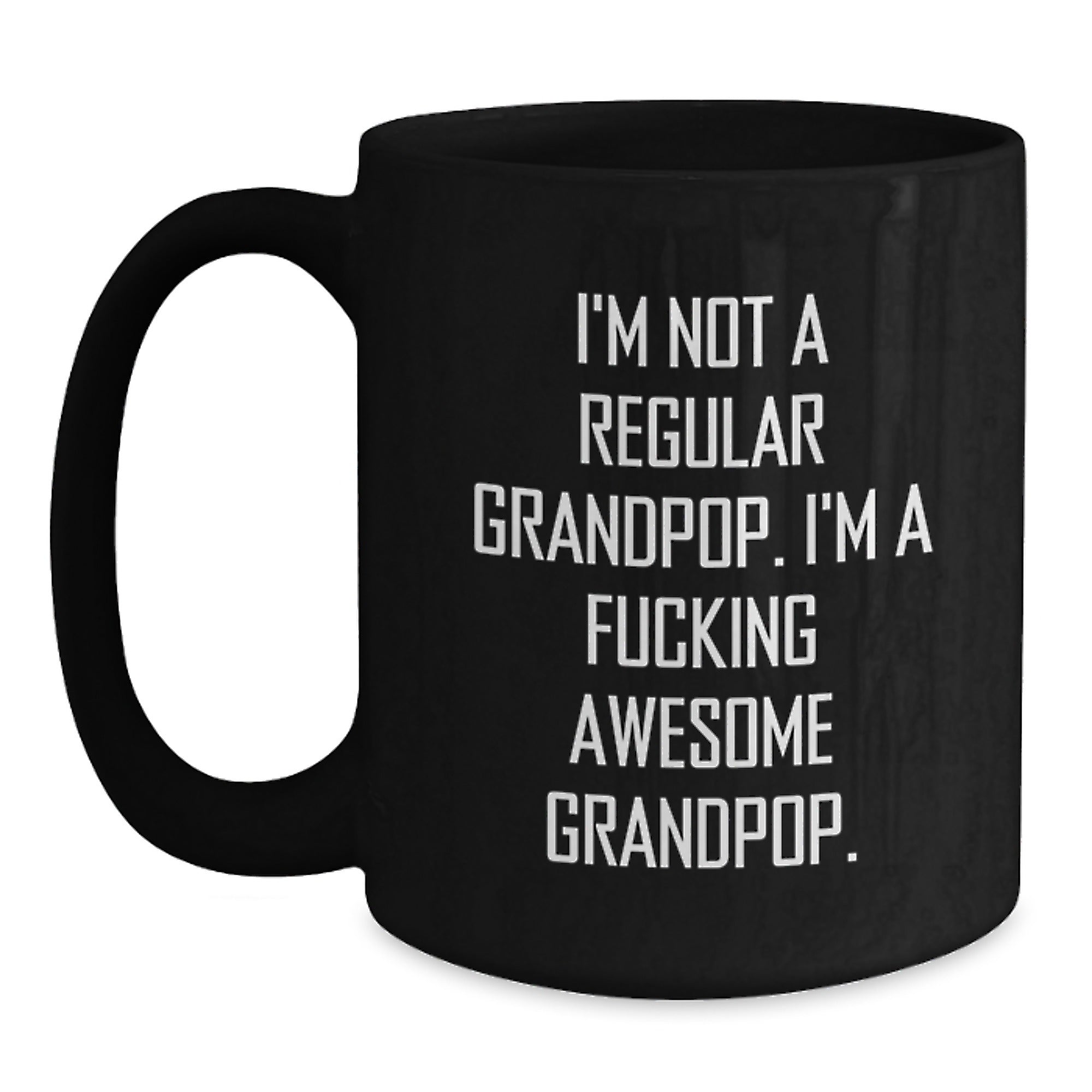 Funny Grandpop Black Coffee Mug Gifts for Grandpop Birthday Unique Gifts from Men to Grandpop - Main