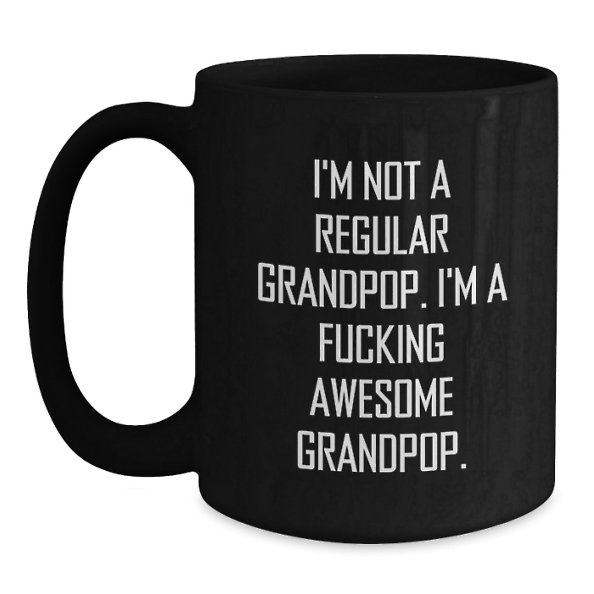 Funny Grandpop Black Coffee Mug Gifts for Grandpop Birthday Unique Gifts from Men to Grandpop - Main