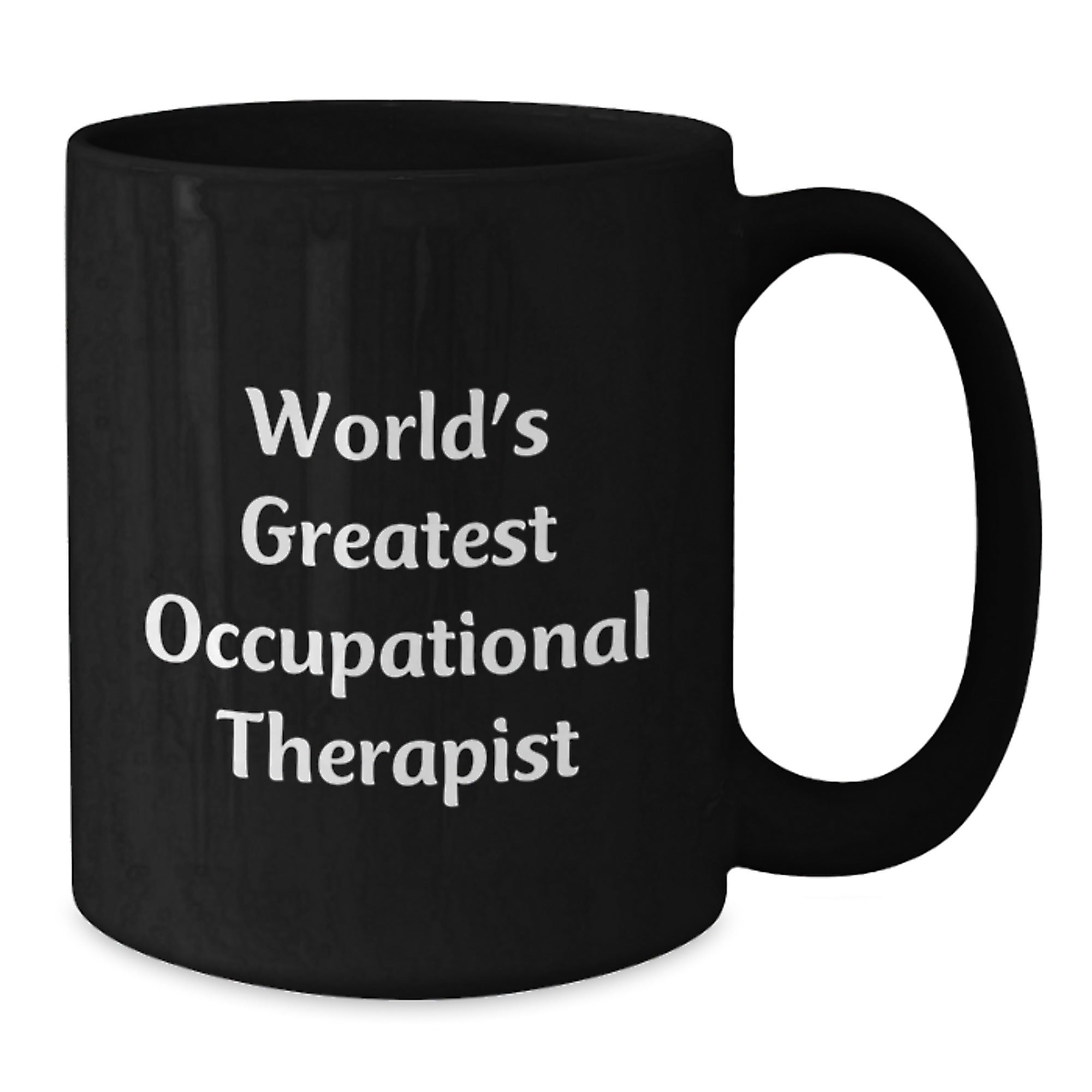 Funny Occupational Therapist Gifts from Friends for Men, World's Greatest Black Coffee Mug, Unique Christmas Unique - Additional