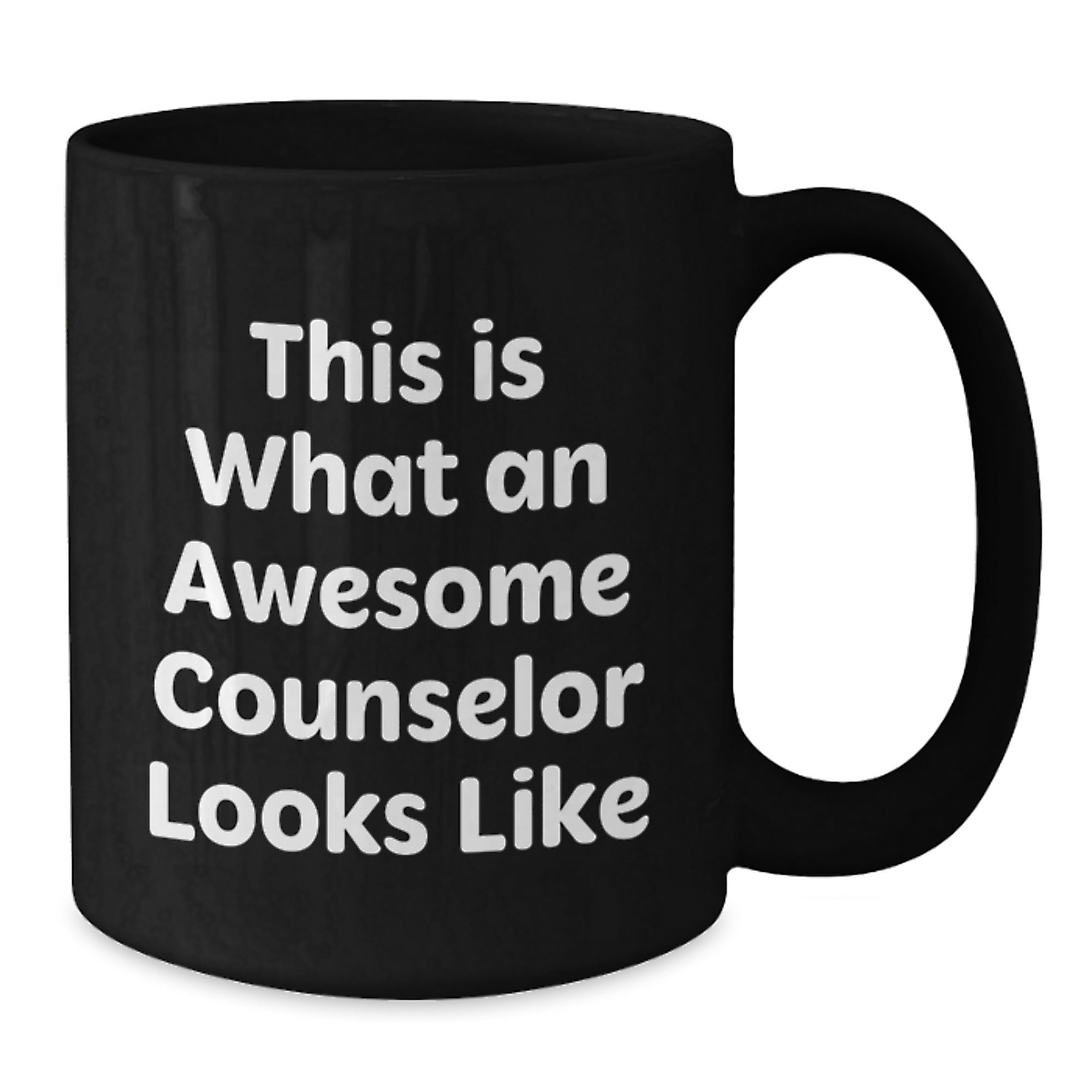 Funny Counselor Quotes Gifts from Men to Awesome Counselors for Graduation, Black Coffee Mug, This Is What An Awesome Counselor Looks Like - Additional