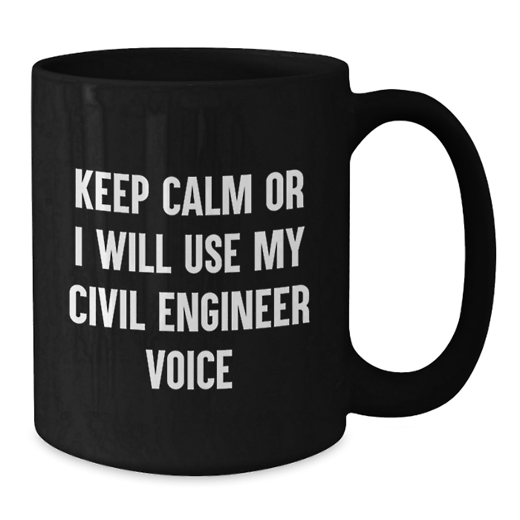Civil Engineer Gifts from Men, Funny Black Coffee Mug for Christmas Unique Presents for Civil Engineers Friends - Additional
