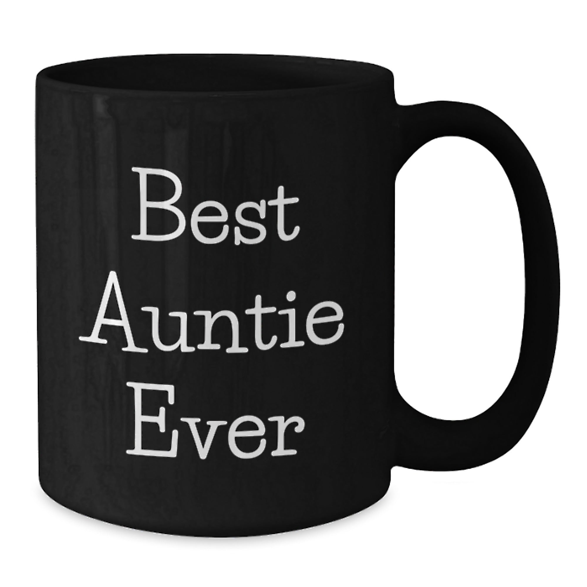 Funny Auntie Gifts Best Auntie Ever Black Coffee Mug Birthday Unique Gifts for Auntie from Friends - Additional