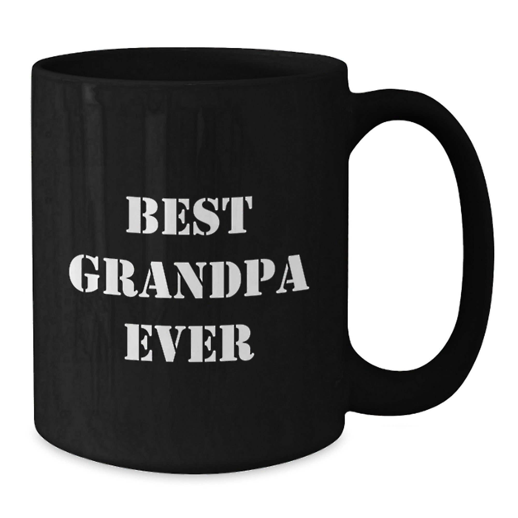 Funny Grandpa Black Coffee Mugs Gifts from Family for Best Grandpa Ever Birthday Unique Gifts, Perfect for Grandpa's Special Day - Additional