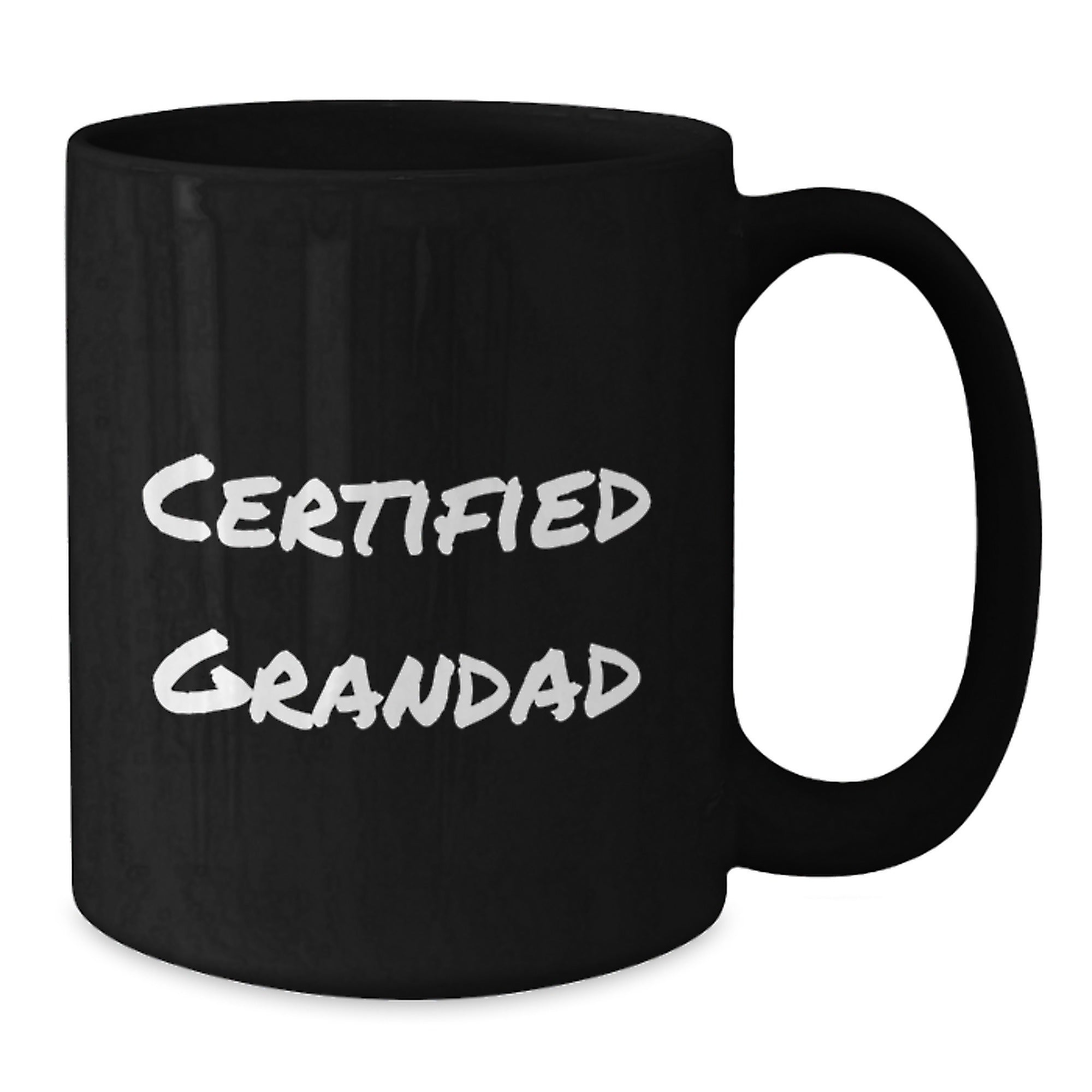 Grandad's Humorous Graduation Gifts from Family - Funny Black Coffee Mug, 11oz or 15oz, Microwave and Dishwasher Safe - Additional