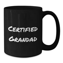 Grandad's Humorous Graduation Gifts from Family - Funny Black Coffee Mug, 11oz or 15oz, Microwave and Dishwasher Safe - Additional