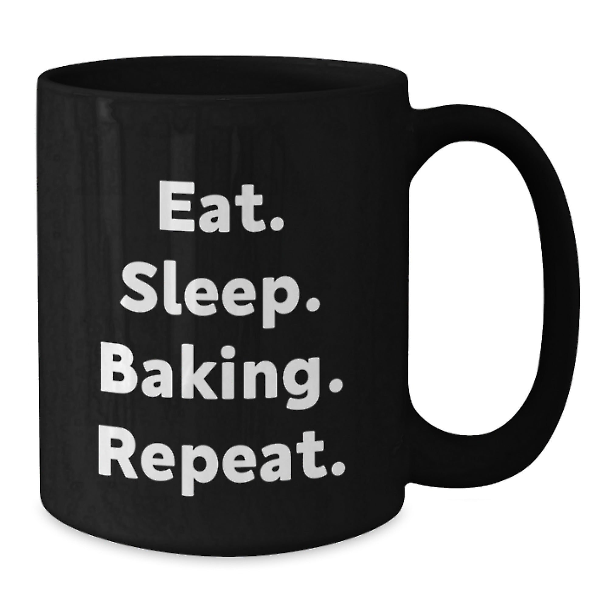 Funny Baking Gifts for Friends, Christmas Unique Mugs from Baking Lover, Eat. Sleep. Baking. Repeat. - Additional