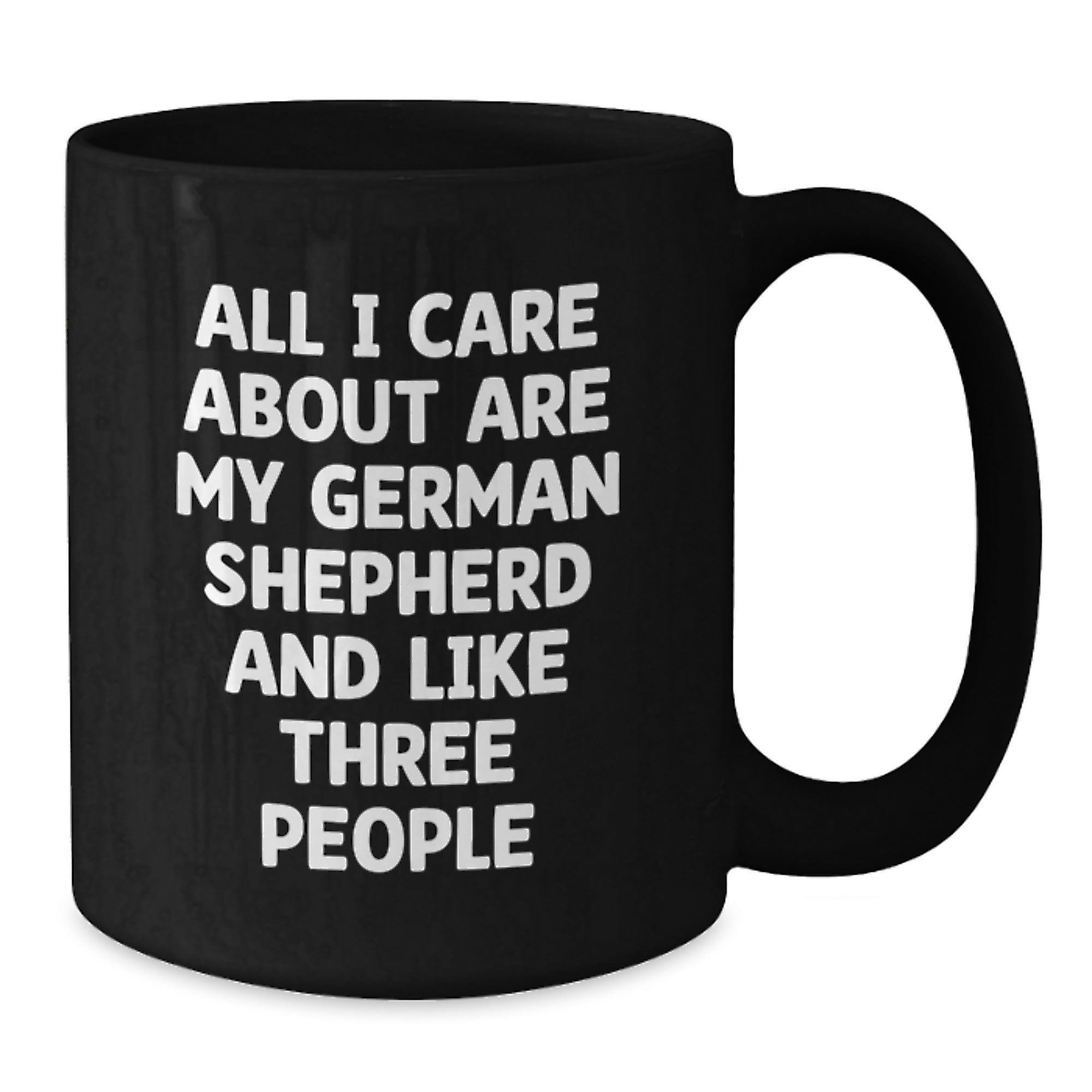 Funny German Shepherd Dog Lover Gifts from Men Women Friends, Valentine's Black Coffee Mug for German Shepherd Dog Owners, Gifts for Him Her - Additional