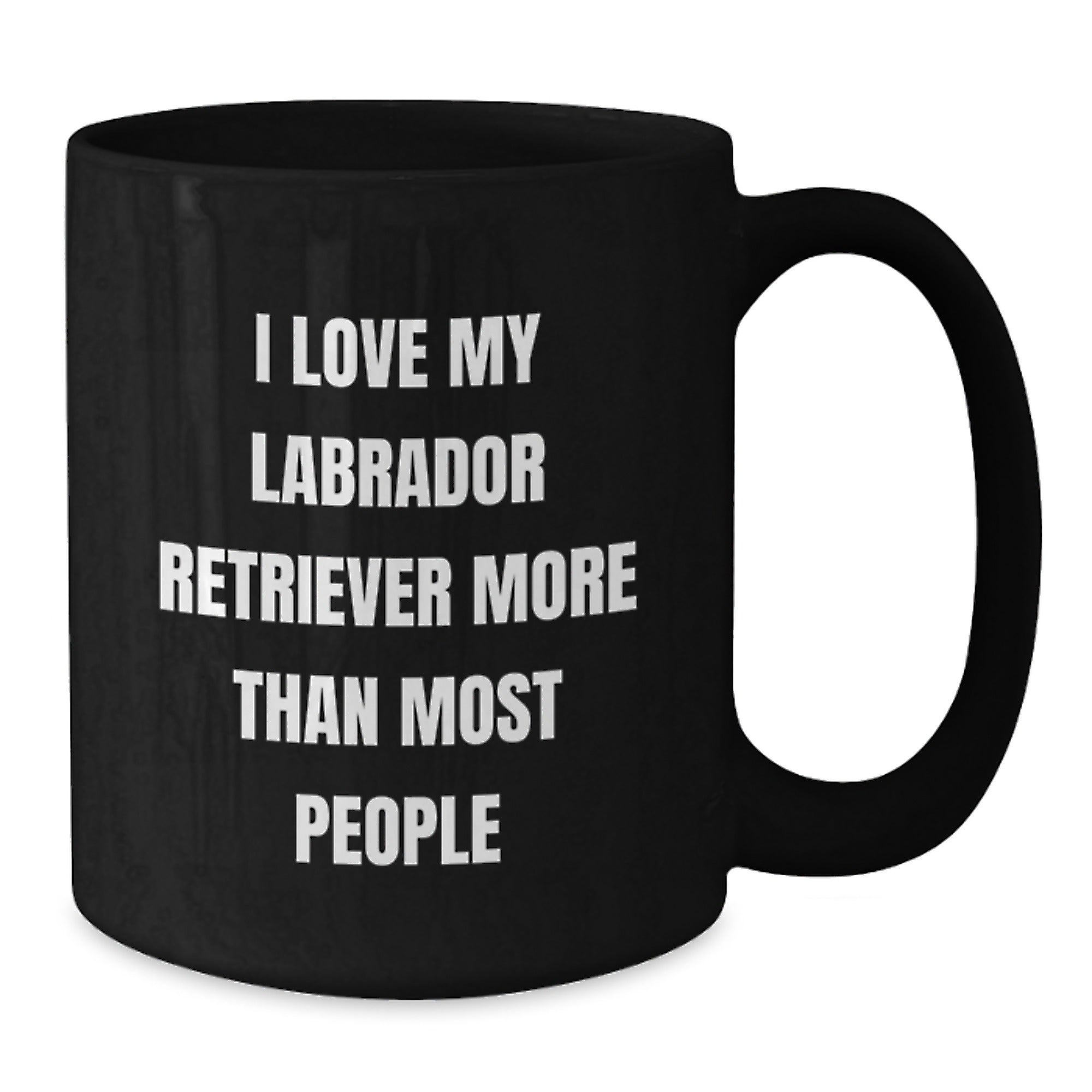 Funny Labrador Retriever Dog Gifts for Him, Unique Valentine's Mugs for Coffee Lover, I Love My Labrador Retriever More Than Most People, Gifts from Men to Family - Additional