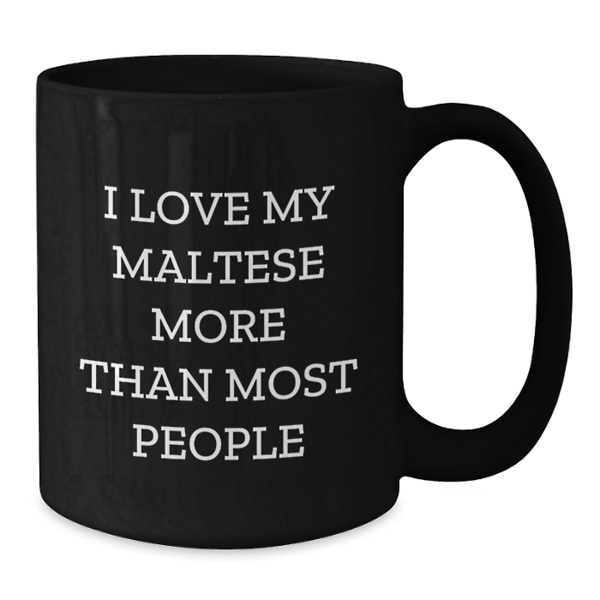 Maltese Dog Lovers Funny Quote Black Coffee Mugs - Gifts from Women to Friends and Family on Valentine's - Additional