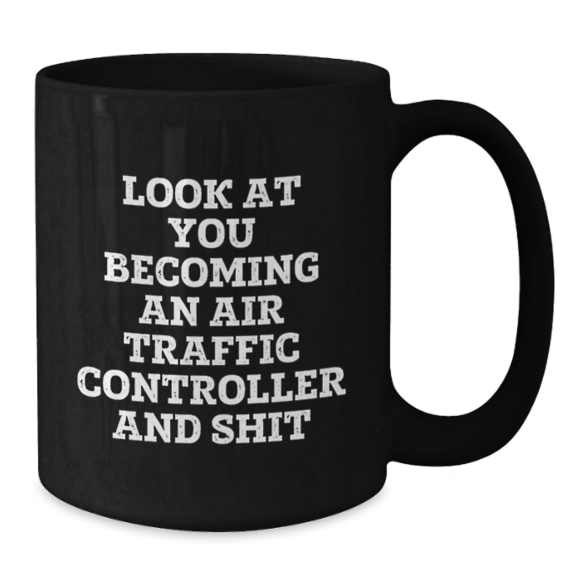 Funny Air Traffic Controller Jokes Black Coffee Mug Gifts for Him from Son - Additional