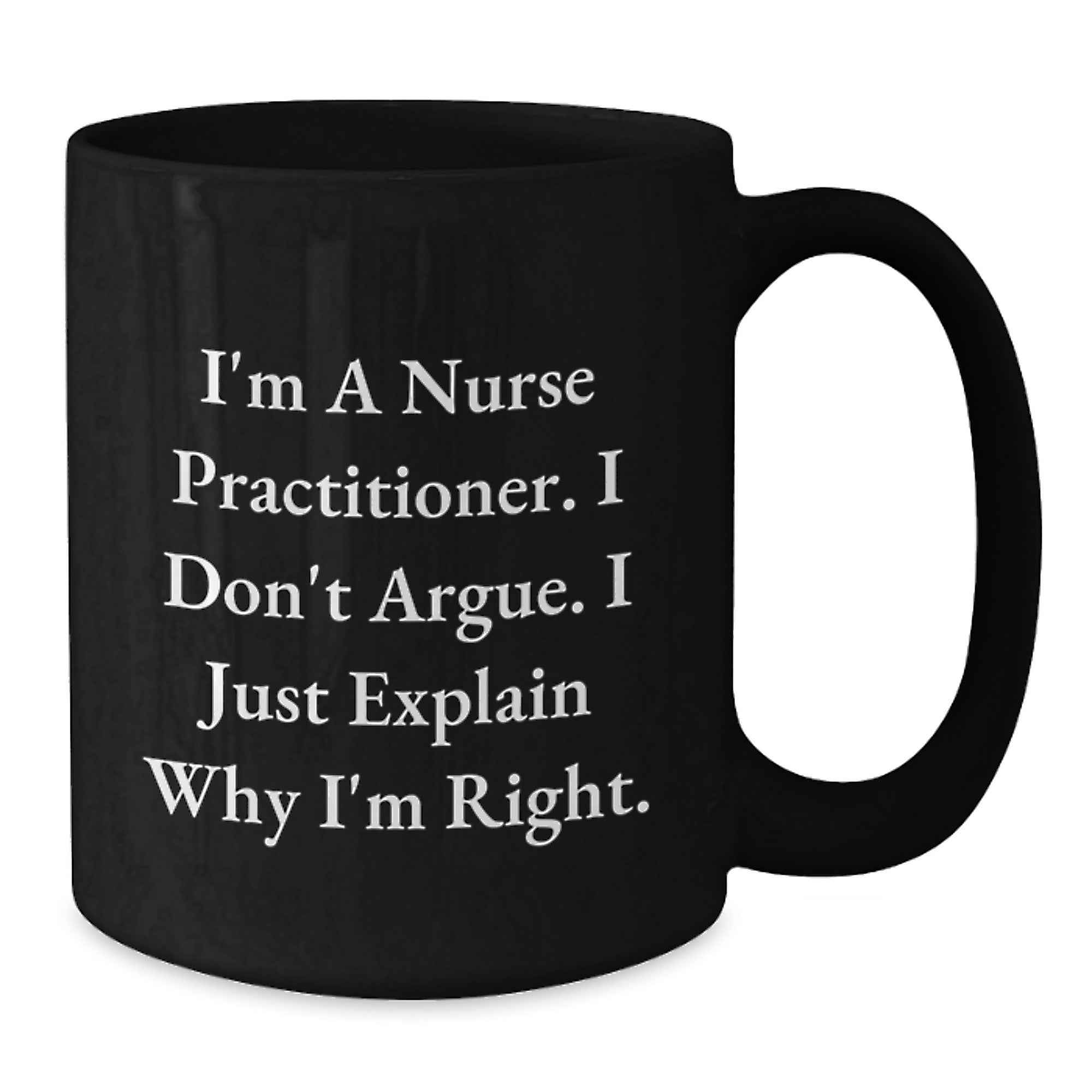 Funny Nurse Practitioner Gifts from Friends and Family Men Women Coworkers Black Coffee Mug Christmas Unique Gift Ideas for Nurse Practitioner - Additional