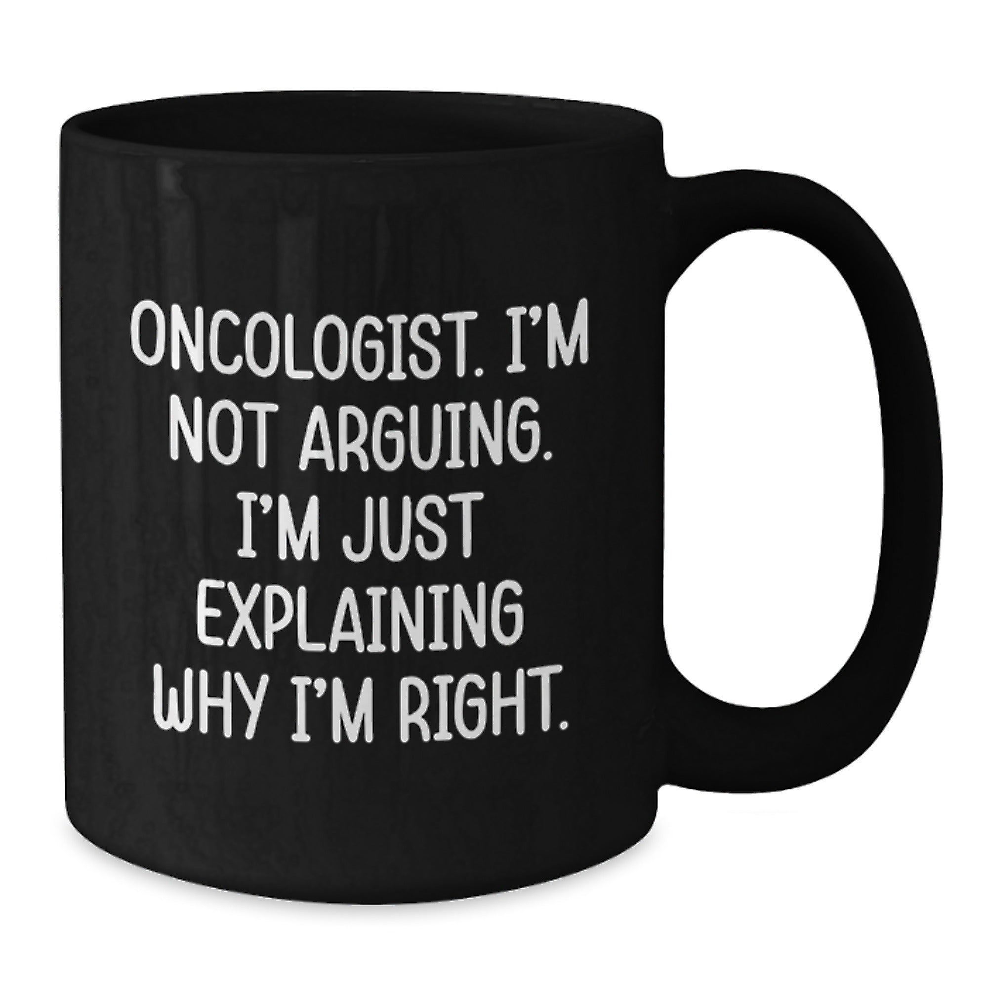 Funny Oncologist Gifts Black Coffee Mug for Christmas Unique Presents from Family Friends - Additional