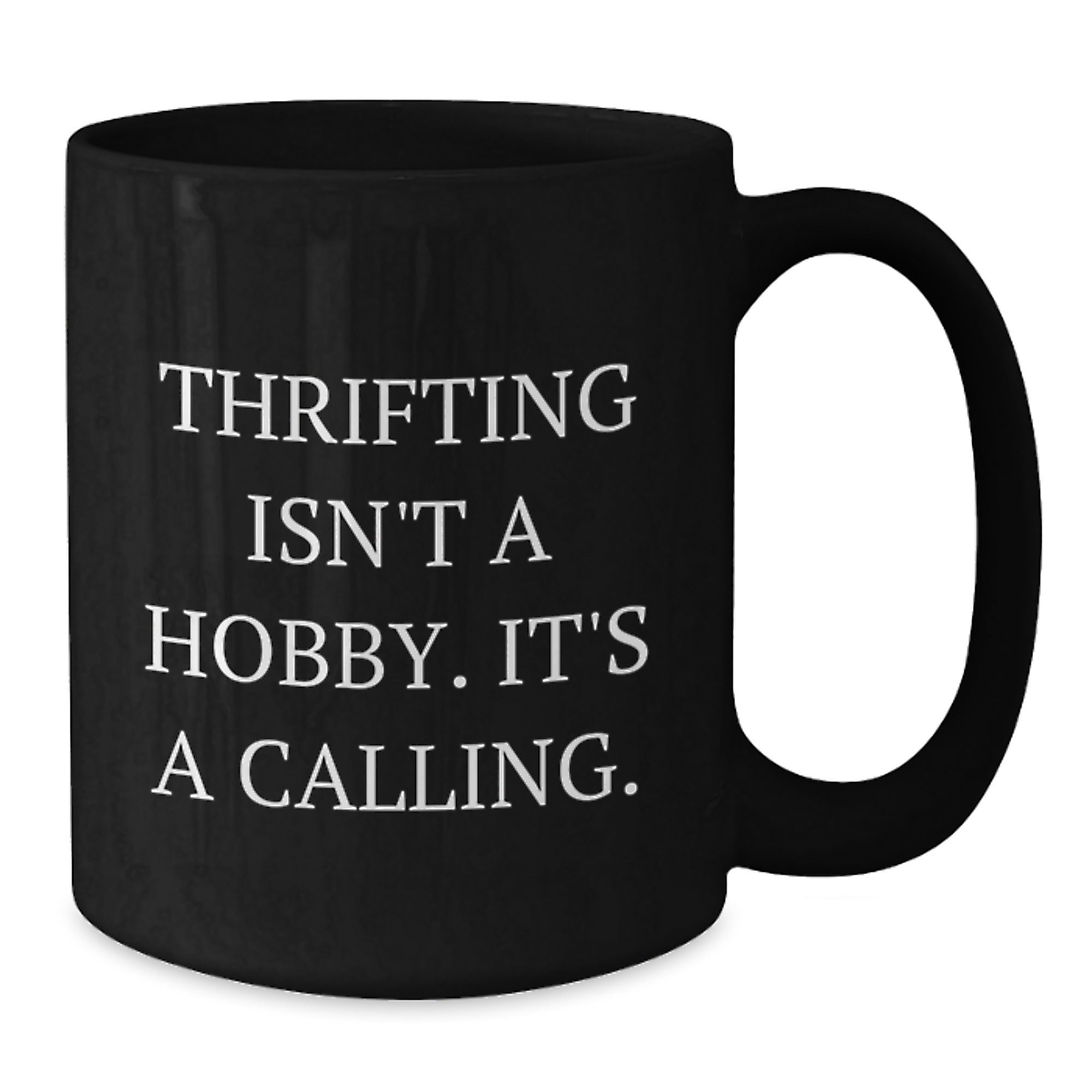 Thrifting Gifts for Thrifting Enthusiasts Funny Black Coffee Mug Gifts from Family to Friends at Christmas - Additional
