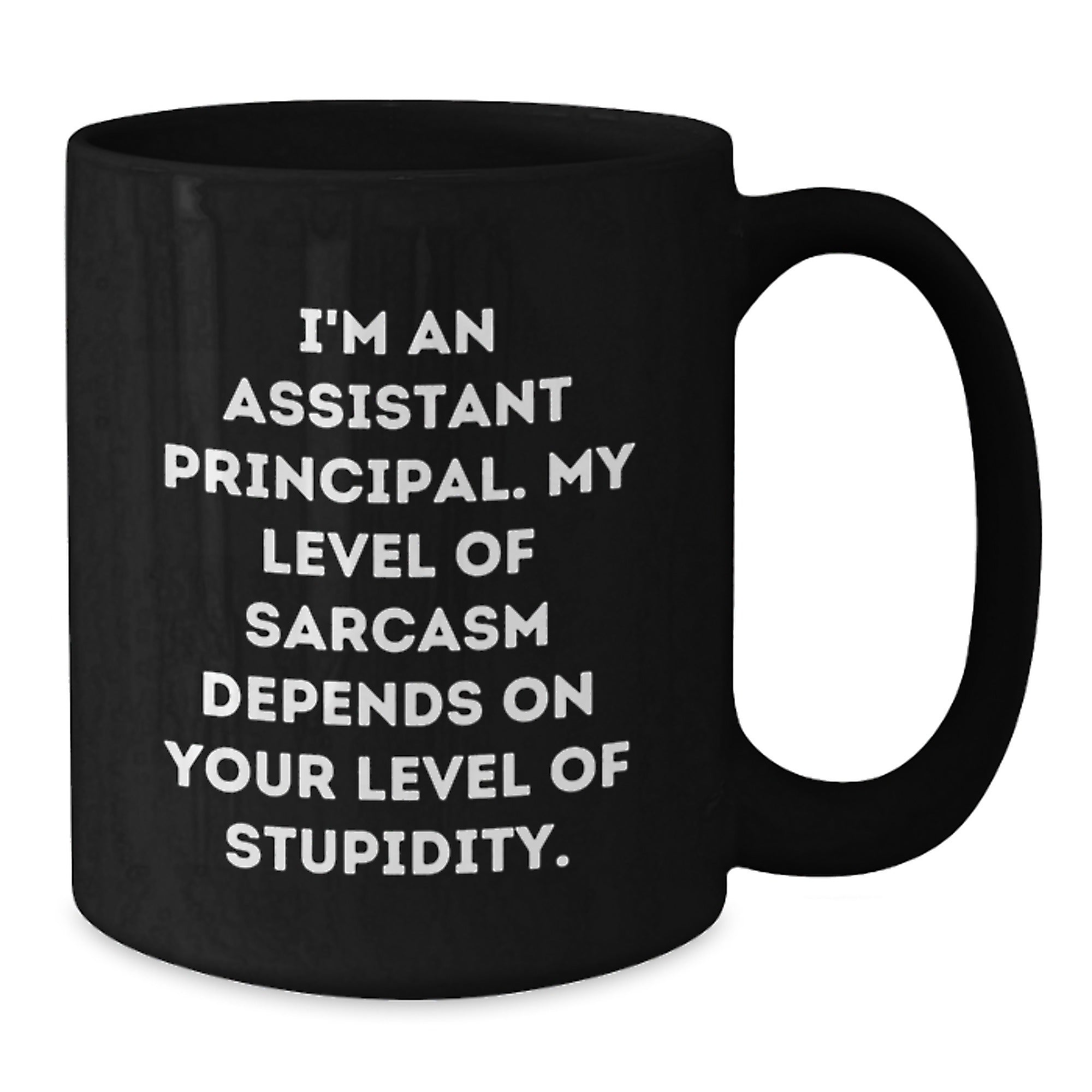 Funny Assistant Principal Gifts for Men Graduation Black Coffee Mug - Gifts from Family - Additional