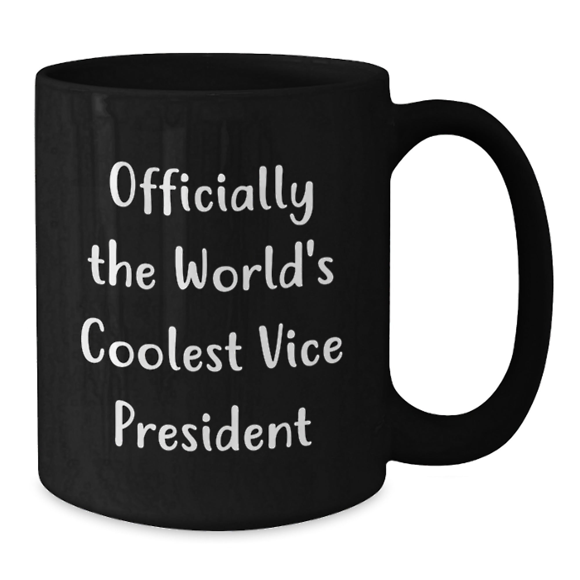 Funny Vice President Gifts, 'Officially The World's Coolest Vice President' Black Coffee Mug for Men, Women, Friends, Coworkers, Family, Graduation Unique Gifts from Loved Ones - Additional