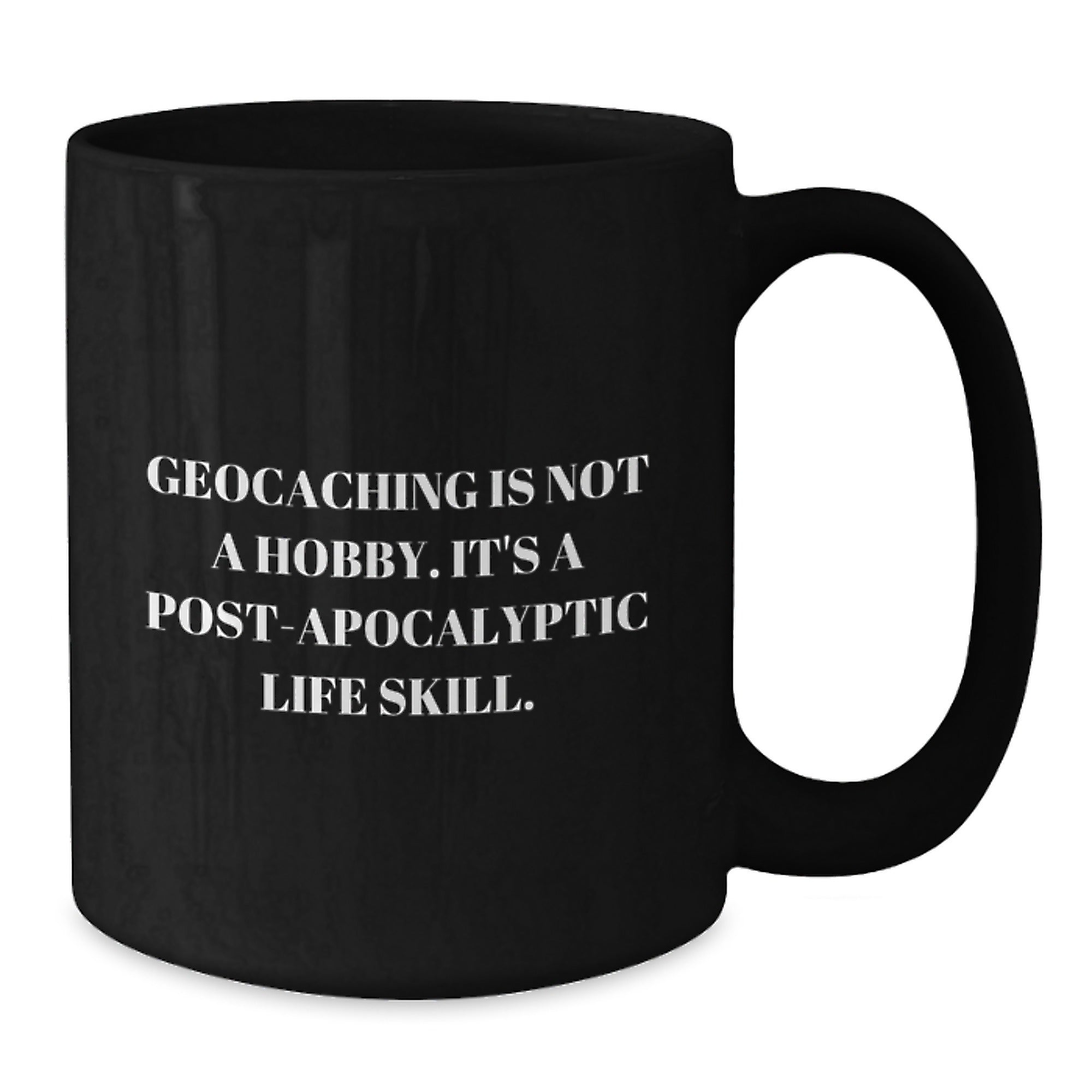 Geocaching Gifts from Friends, Fun and Inspirational Black Coffee Mug for Geocaching Enthusiasts, Gift for Men, Women, and Geocaching Family - Additional