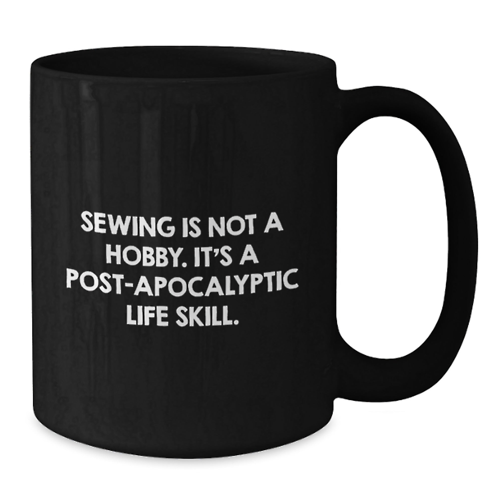 Sewing Gifts for Sewing Enthusiasts Funny Black Coffee Mug from Friends - Additional