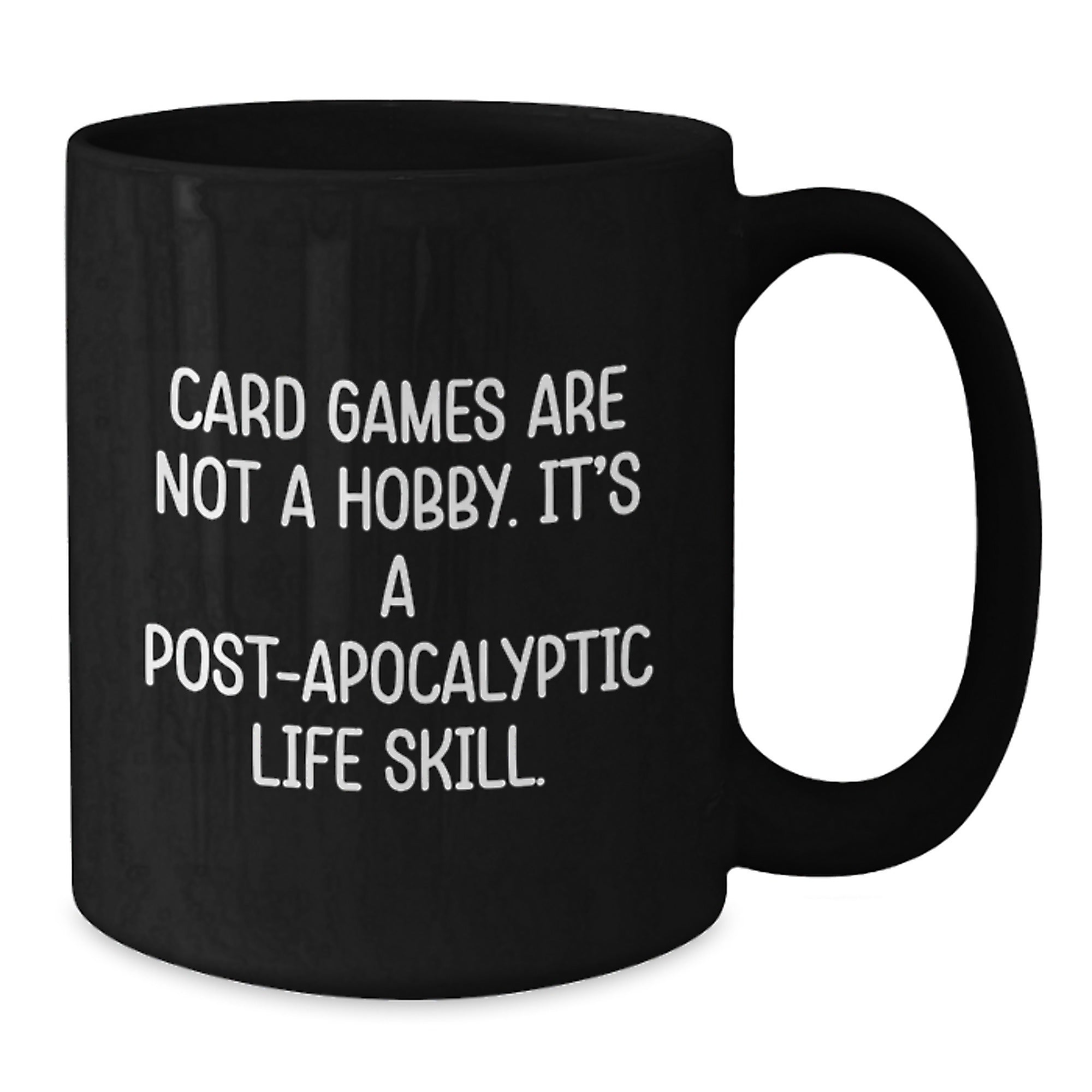Funny Card Games Quote Gifts from Friends and Family for Card Games Enthusiasts Black Coffee Mug Christmas Unique Presents - Additional